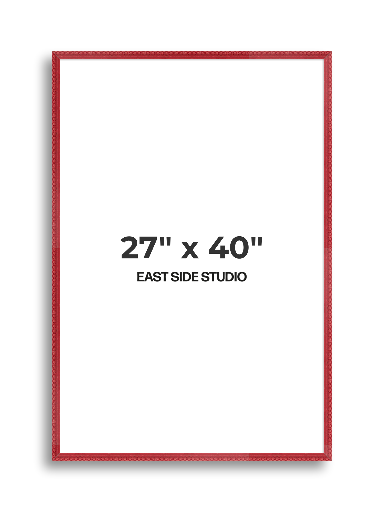 Cherry Red Bobbin 27" x 40" picture frame