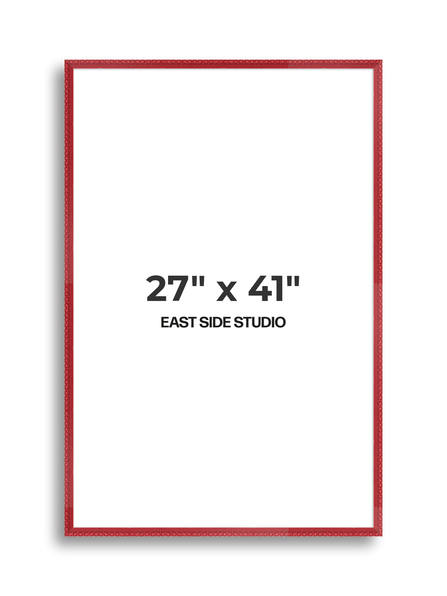 Cherry Red Bobbin 27" x 41" picture frame