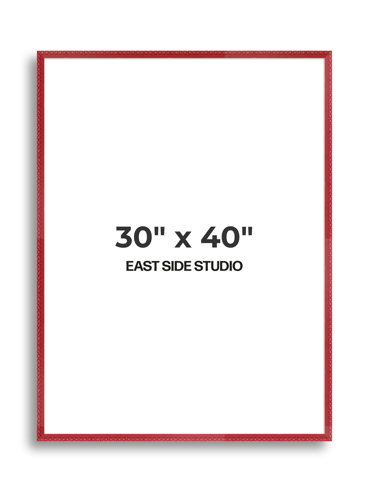 Cherry Red Bobbin 30" x 40" picture frame