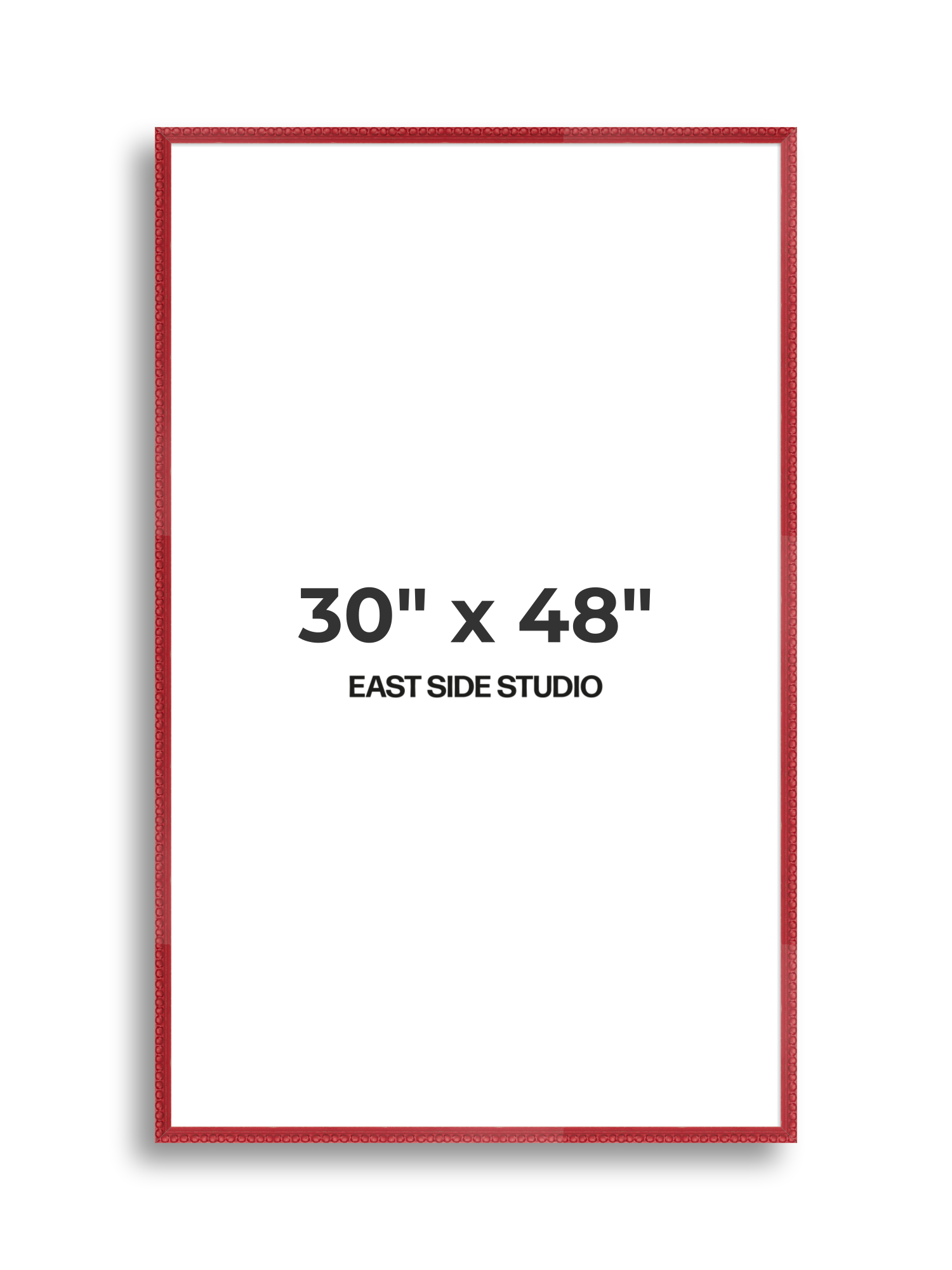 Cherry Red Bobbin 30" x 48" picture frame