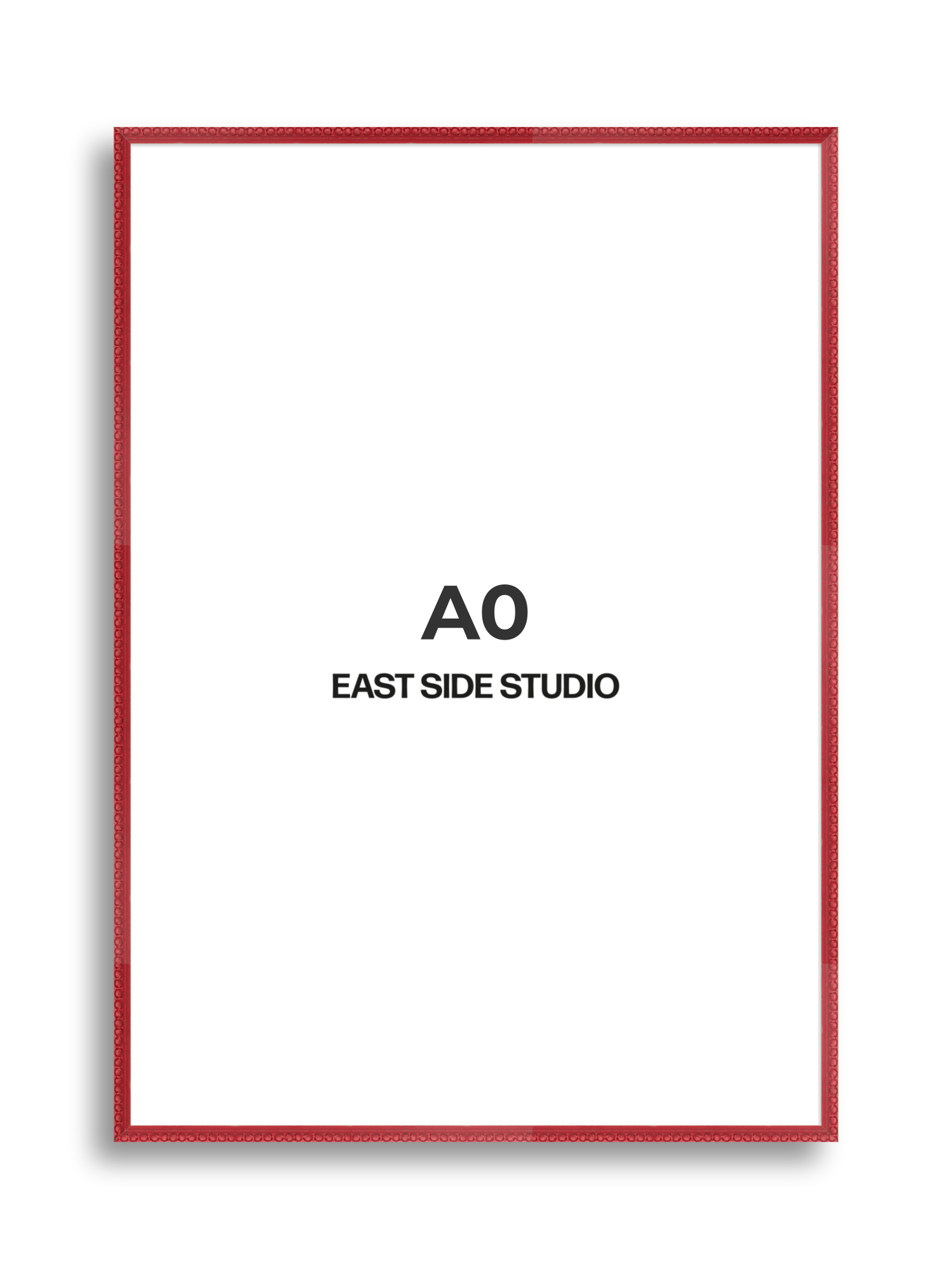 Cherry Red Bobbin A0 picture frame