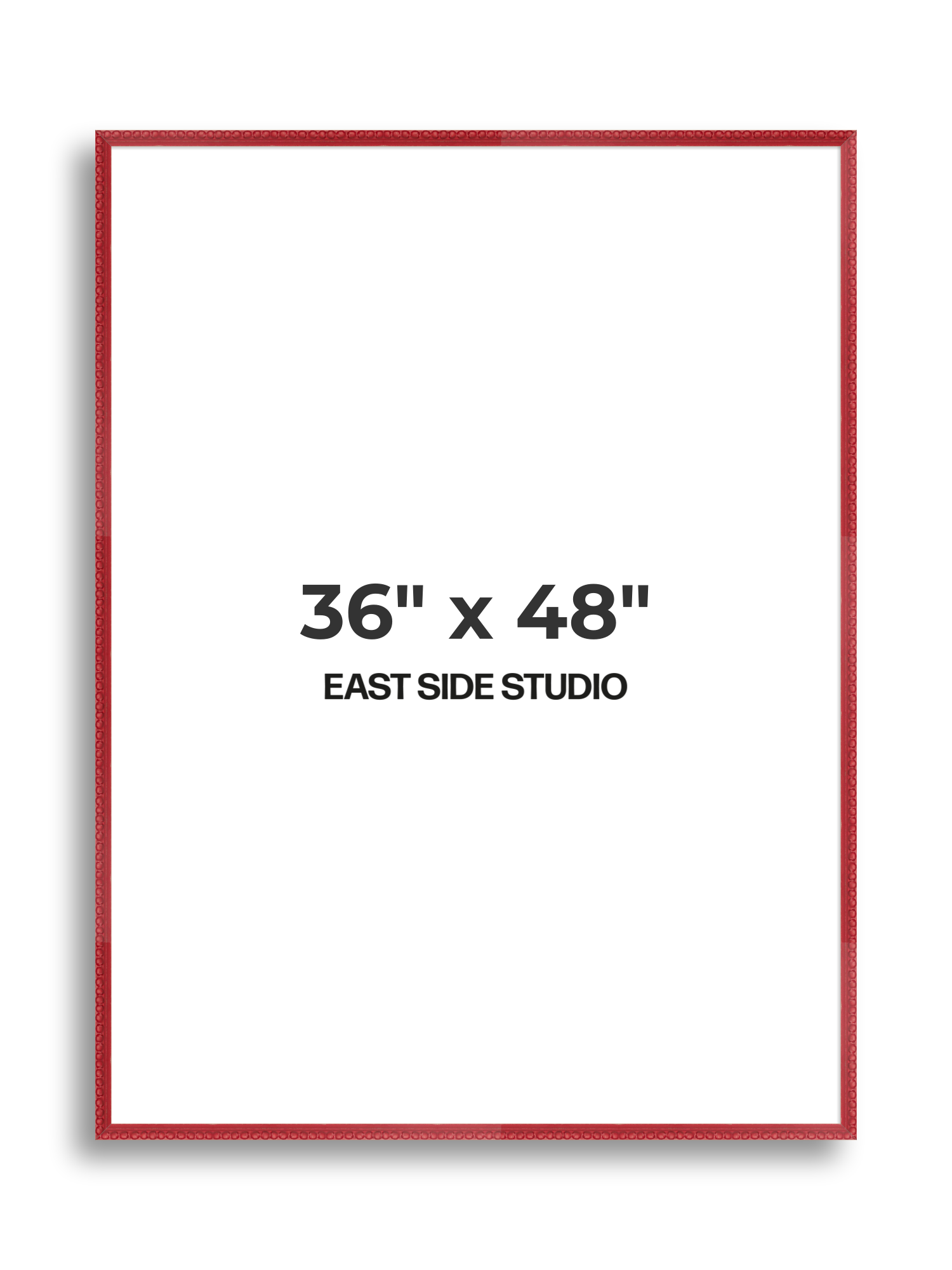 Cherry Red Bobbin 36" x 48" picture frame