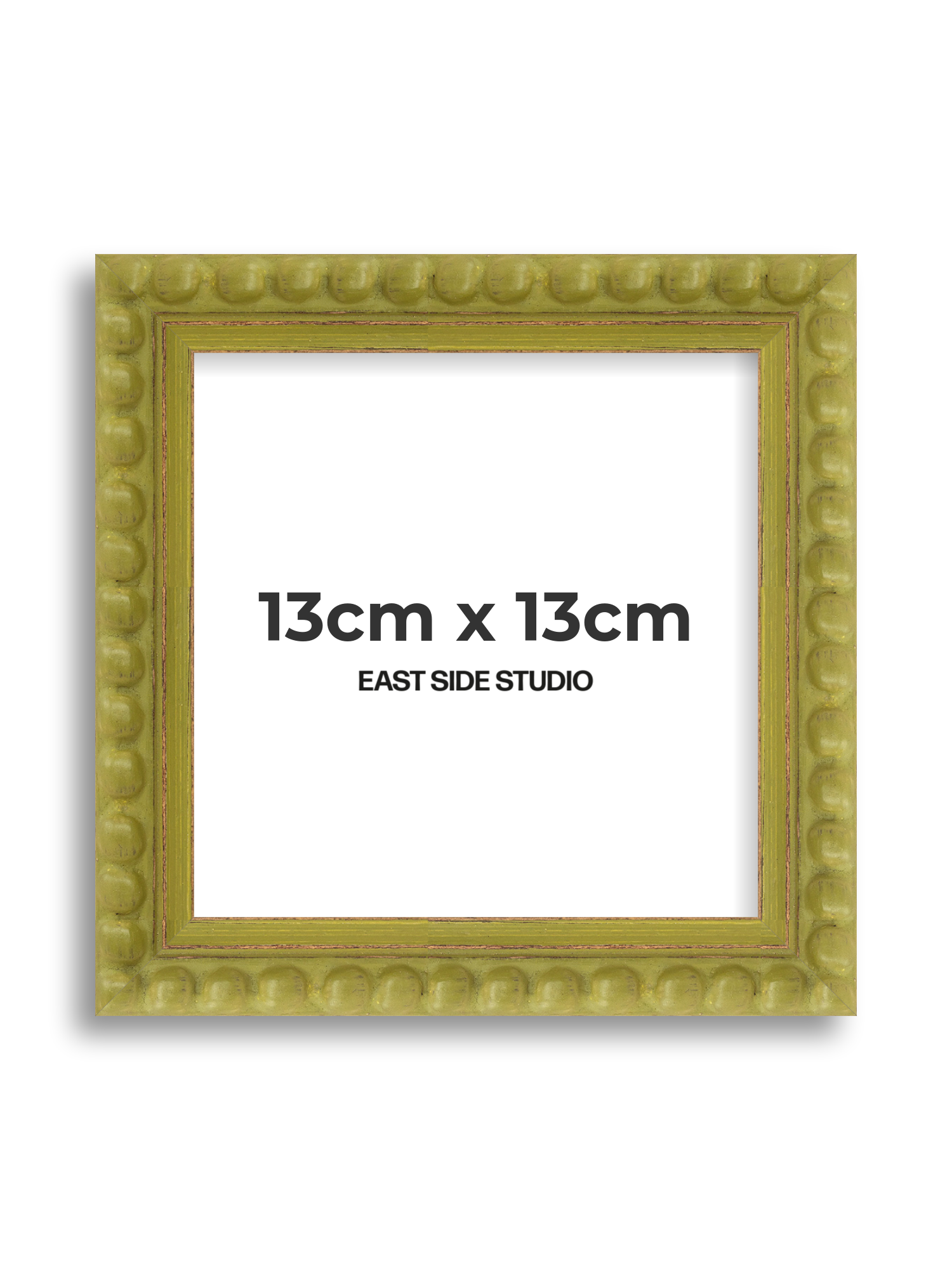 Olive Bobbin 13cm x 13cm picture frame
