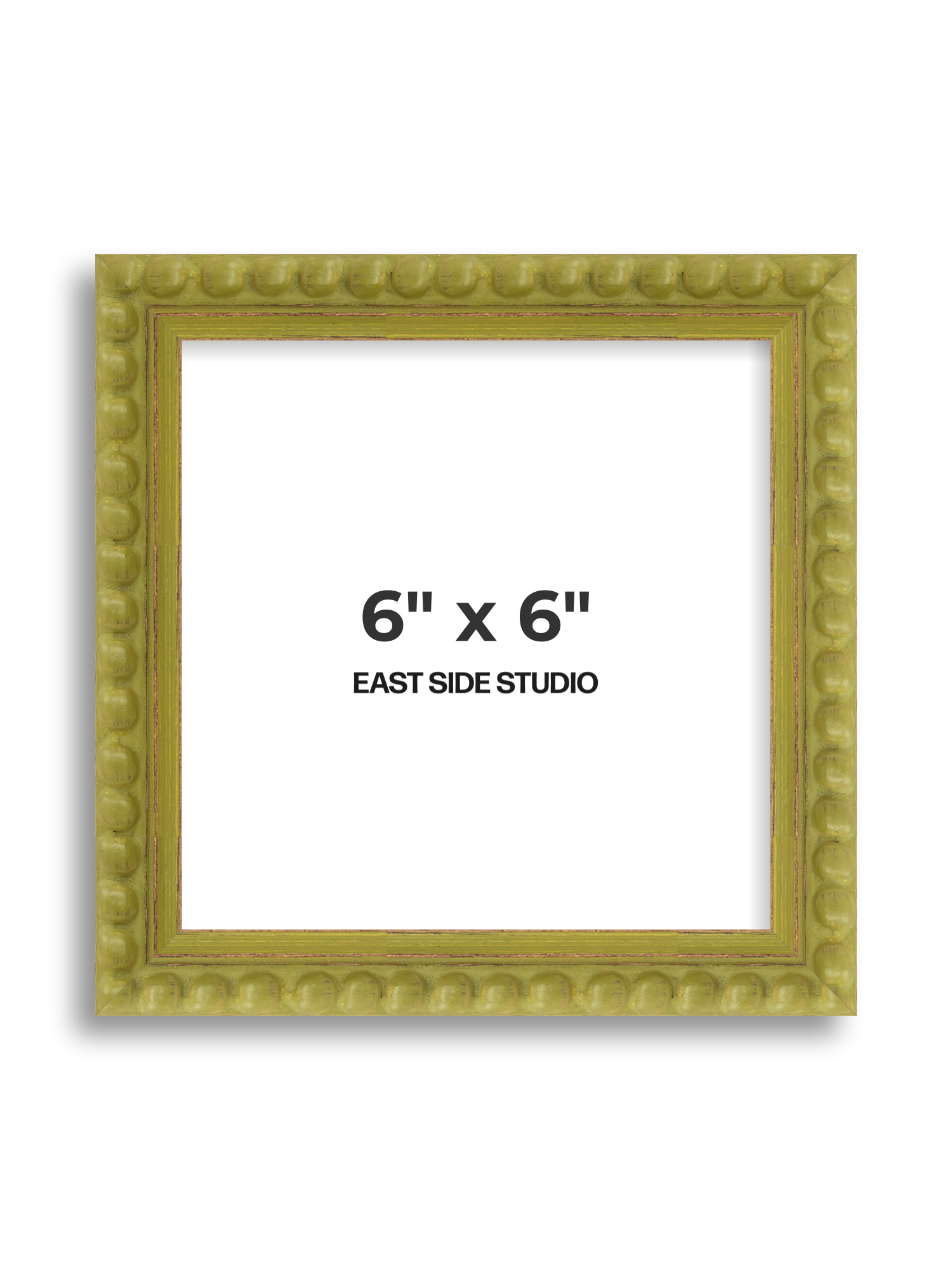 Olive Bobbin 6" x 6" picture frame