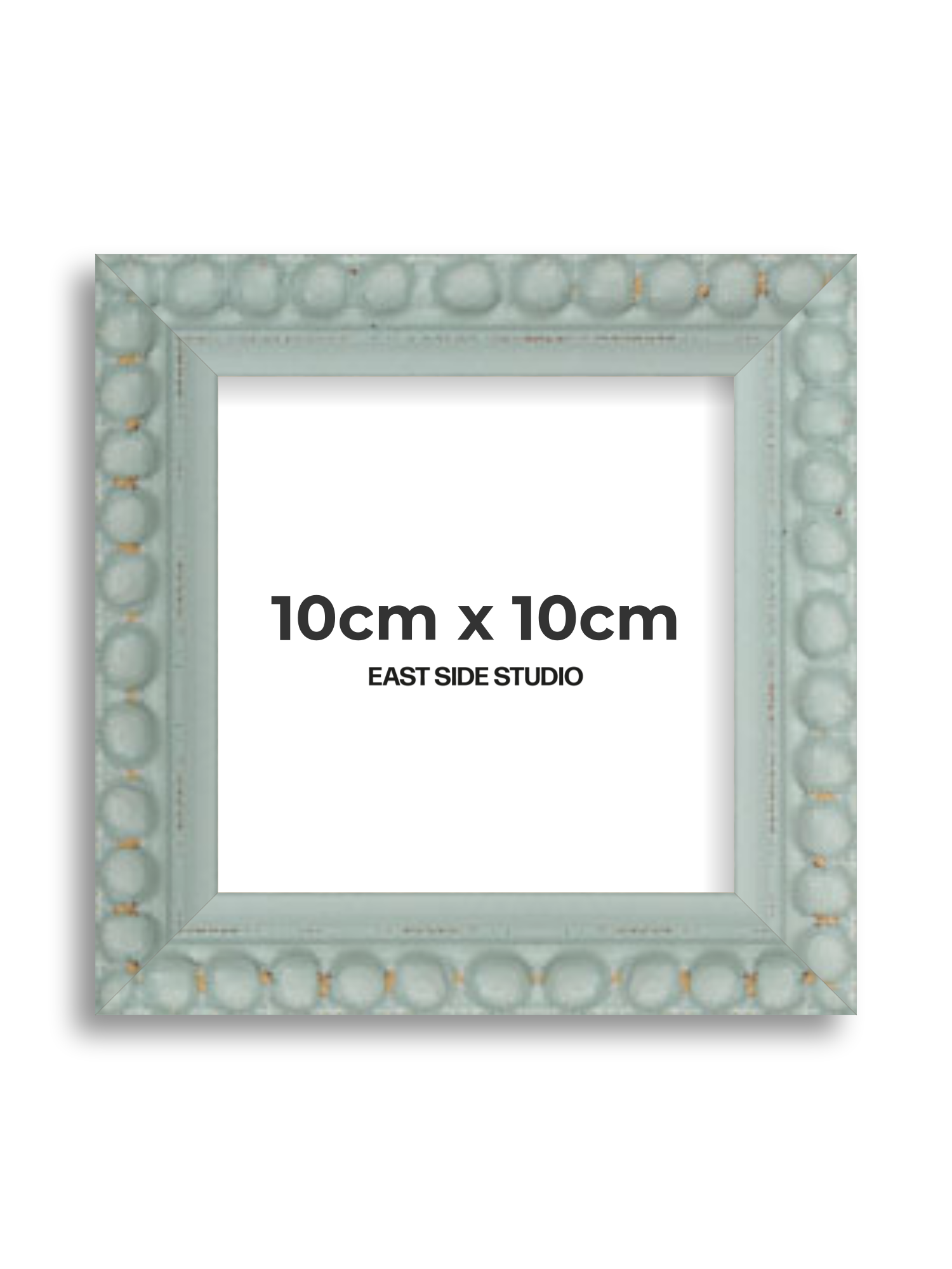 Sea Foam Grey Bobbin 10cm x 10cm picture frame