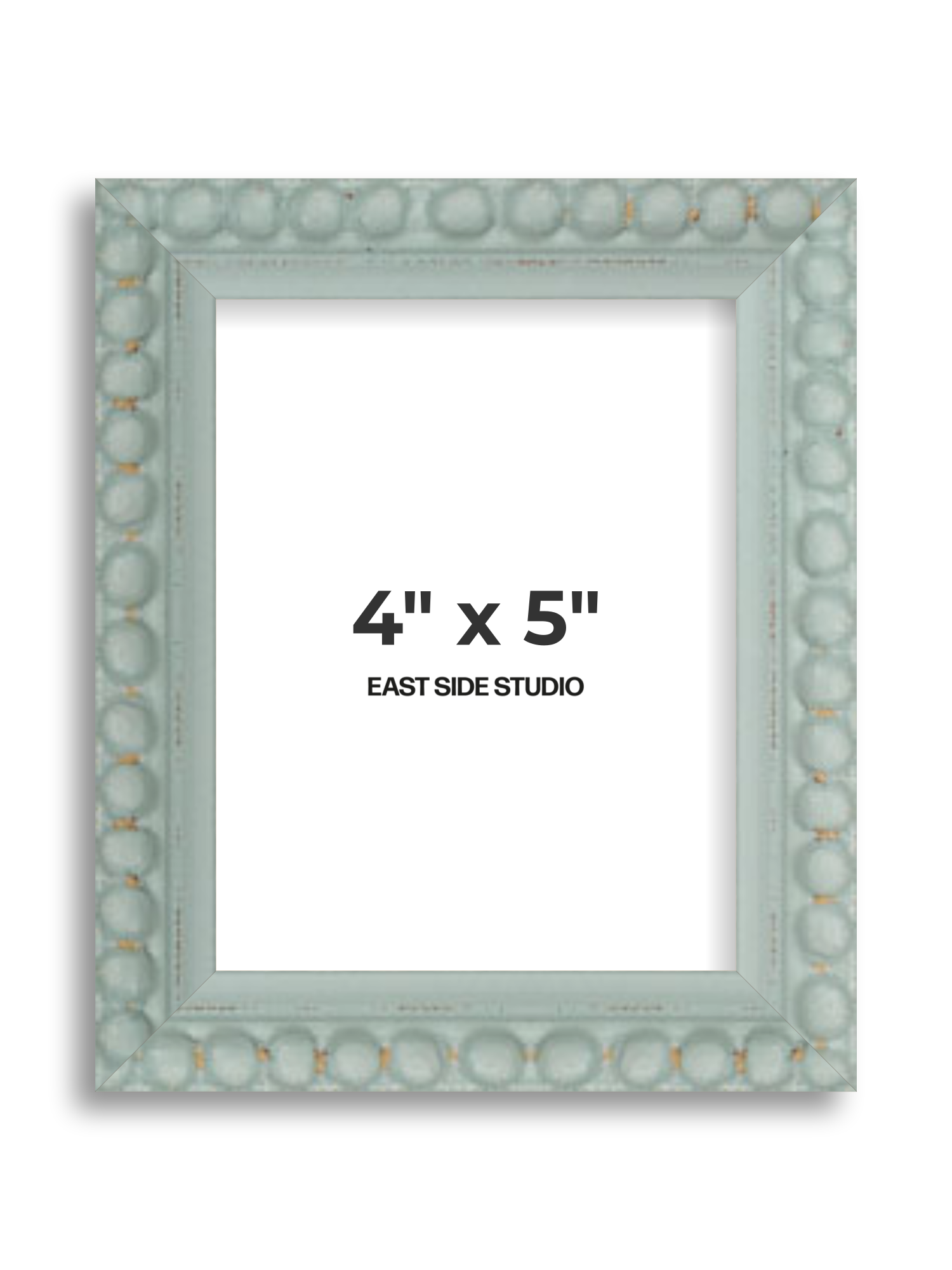 Sea Foam Grey Bobbin 4" x 5" picture frame