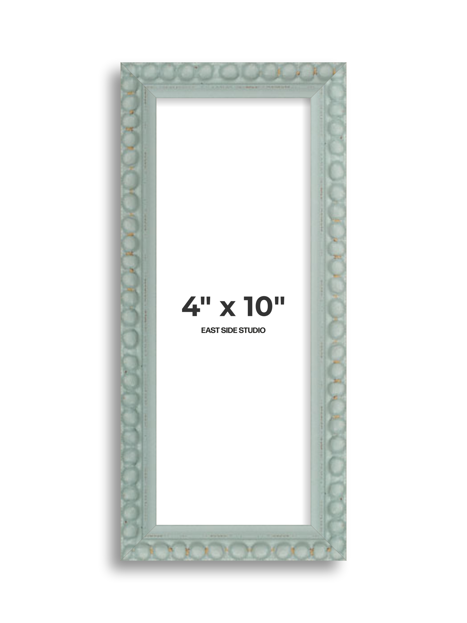 Sea Foam Grey Bobbin 4" x 10" picture frame