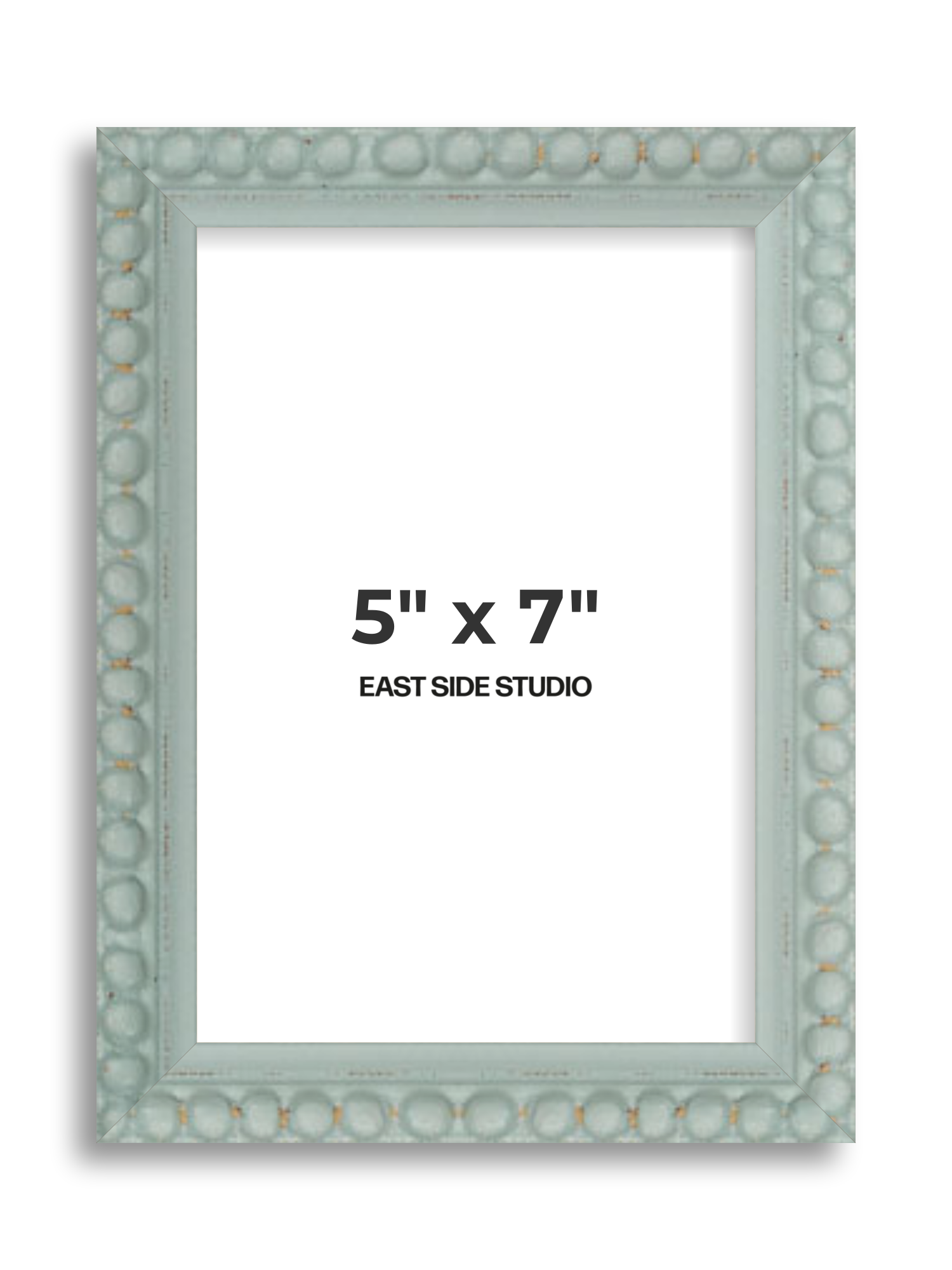 Sea Foam Grey Bobbin 5" x 7" picture frame