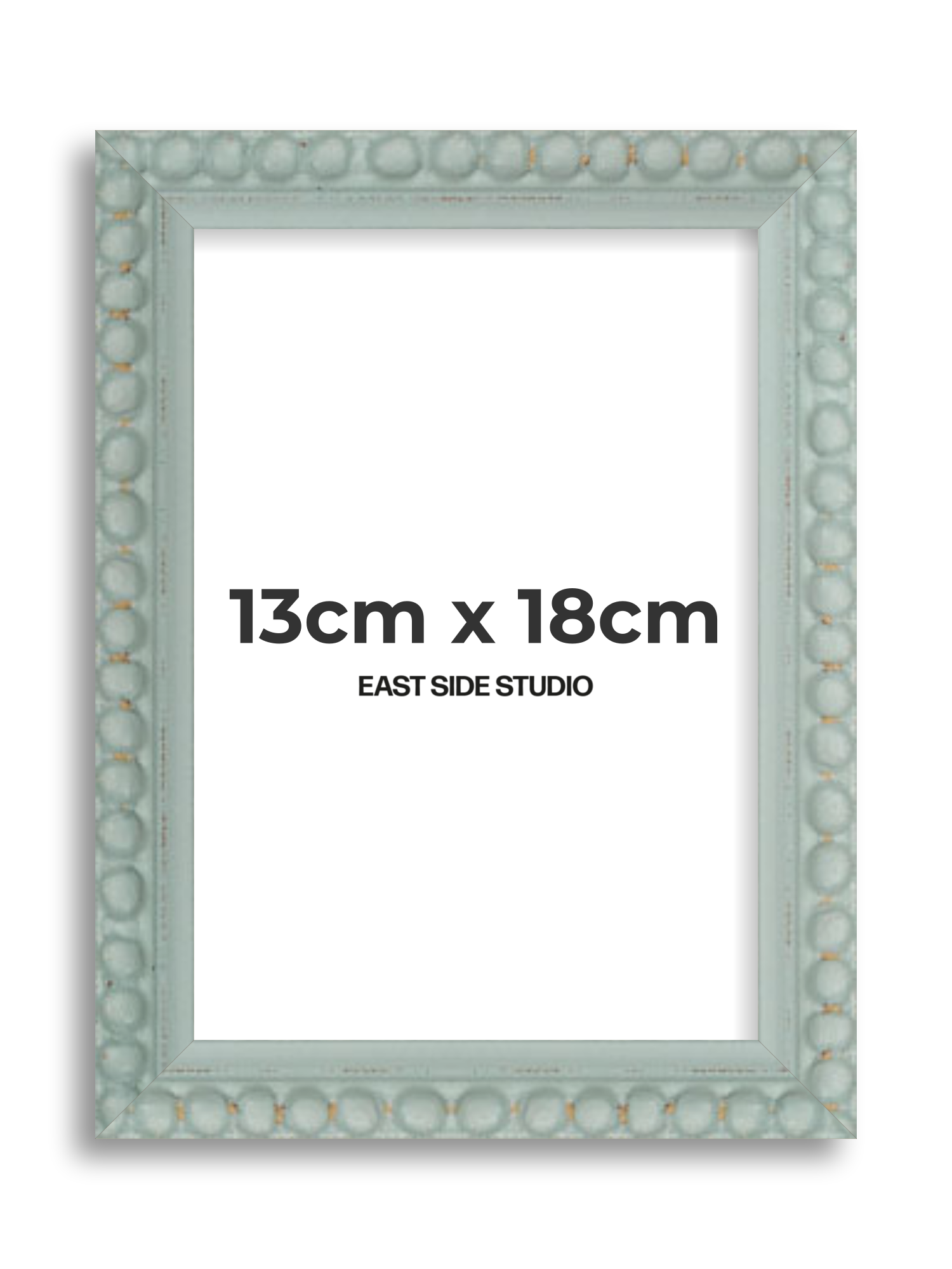 Sea Foam Grey Bobbin 13cm x 18cm picture frame