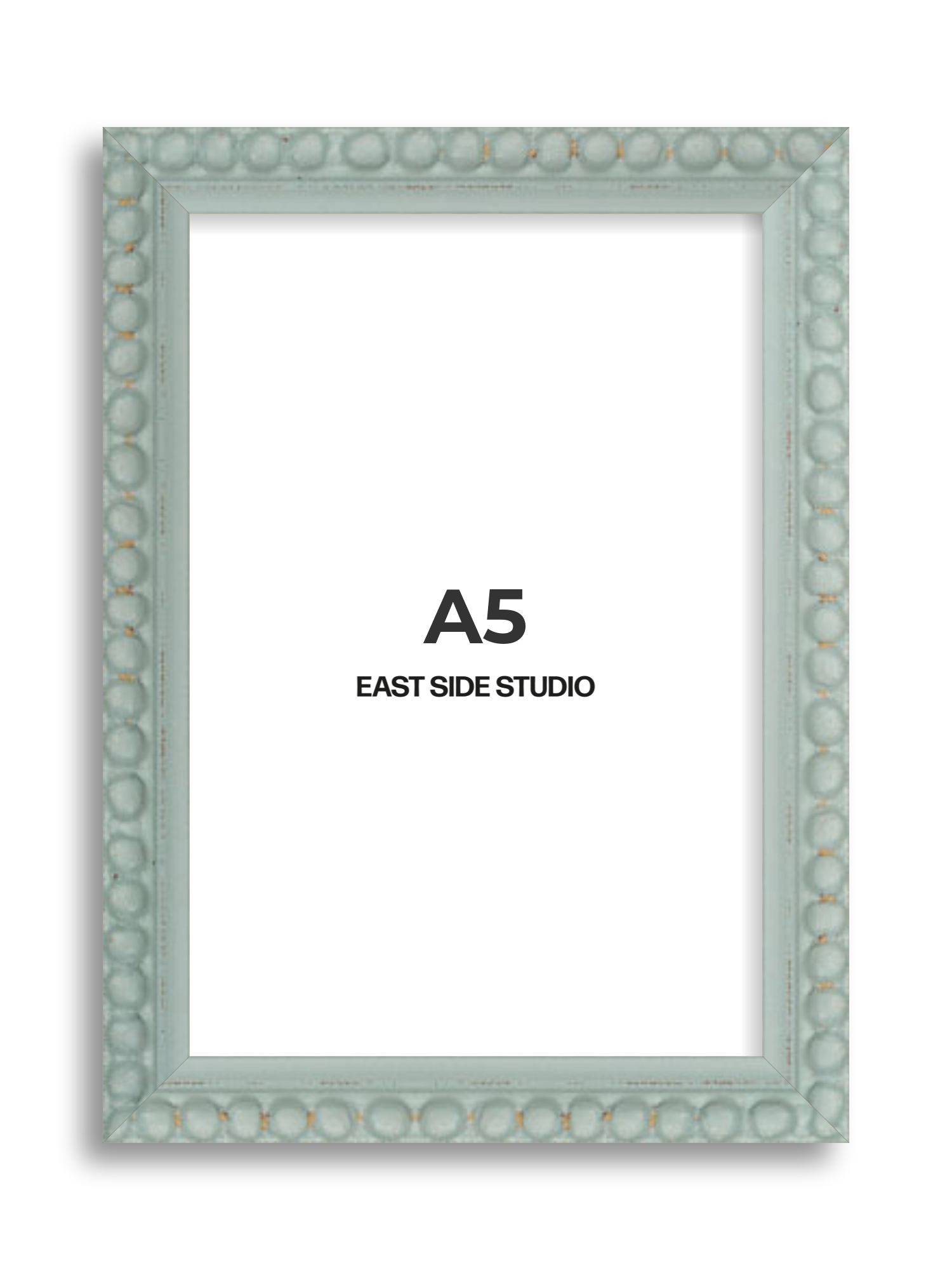 Sea Foam Grey Bobbin A5 picture frame