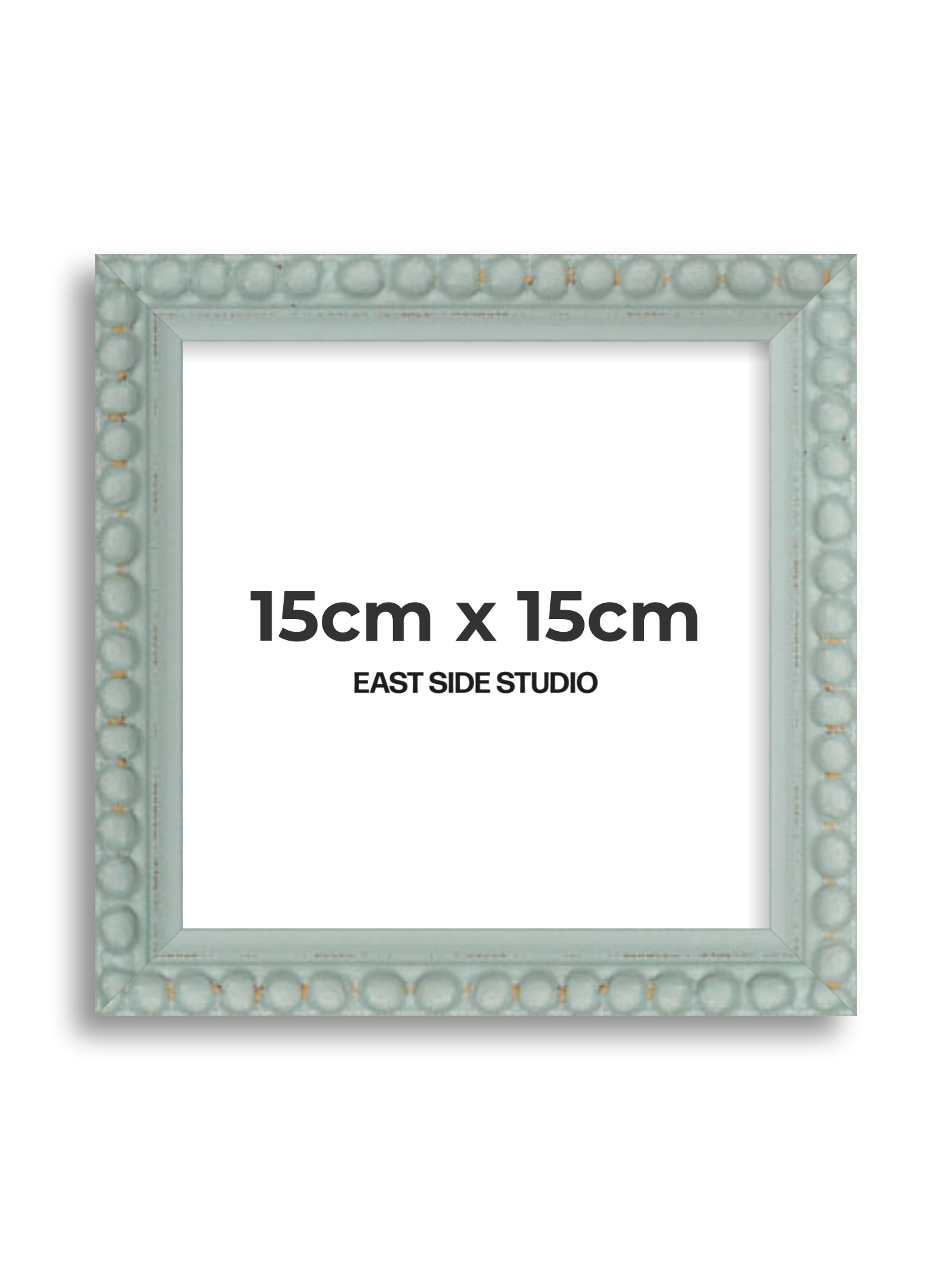 Sea Foam Grey Bobbin 15cm x 15cm picture frame