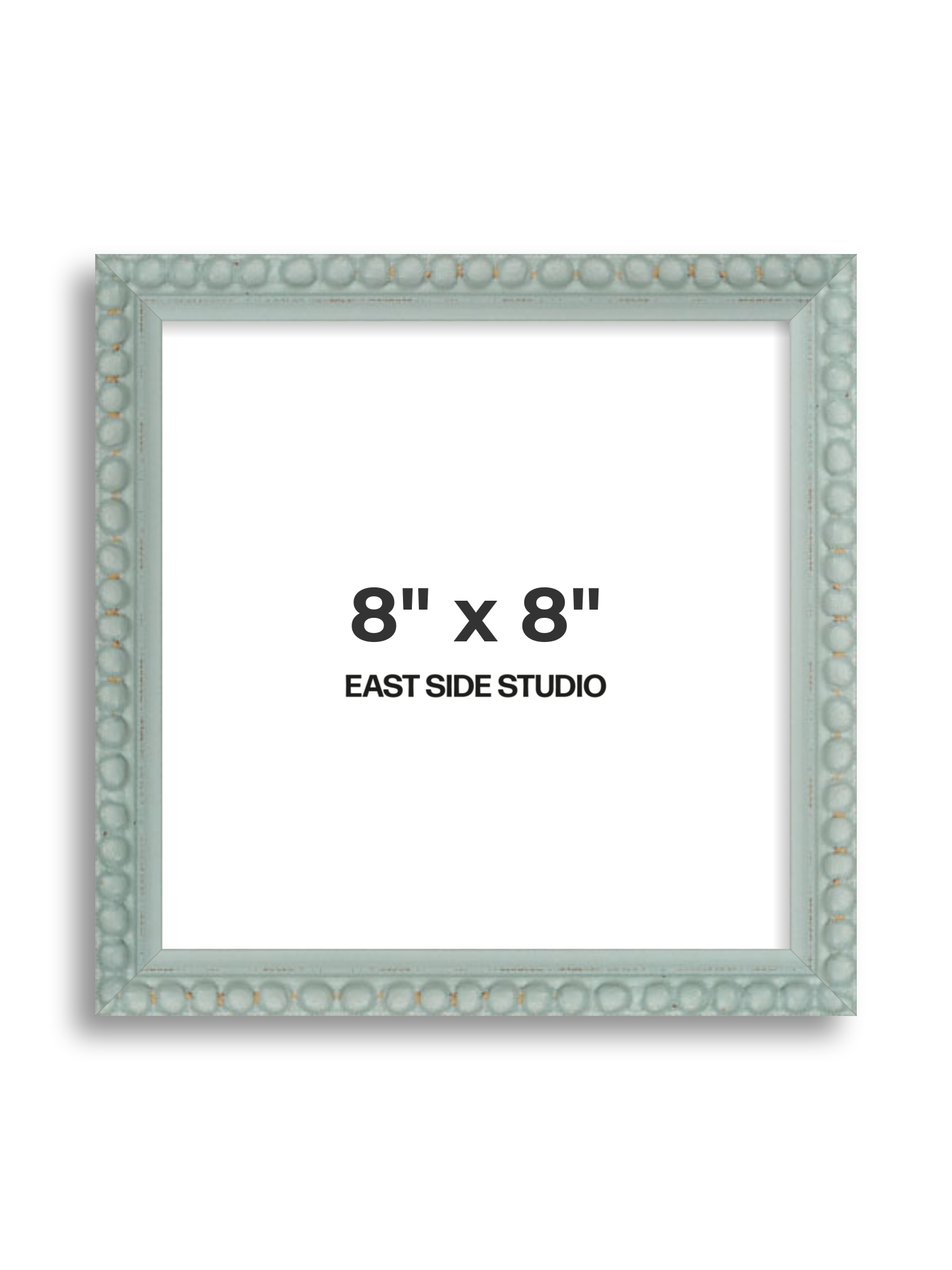 Sea Foam Grey Bobbin 8" x 8" picture frame
