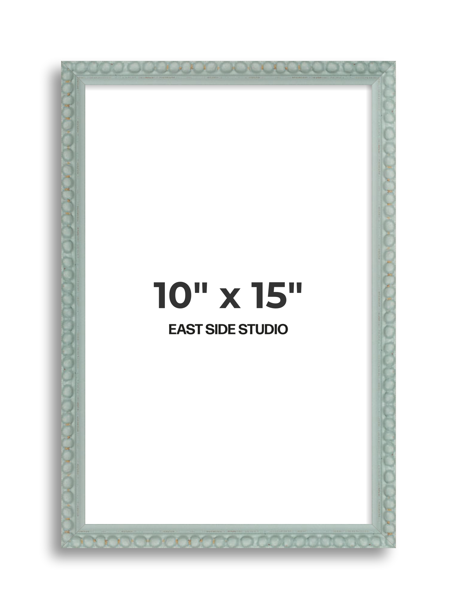 Sea Foam Grey Bobbin 10" x 15" picture frame