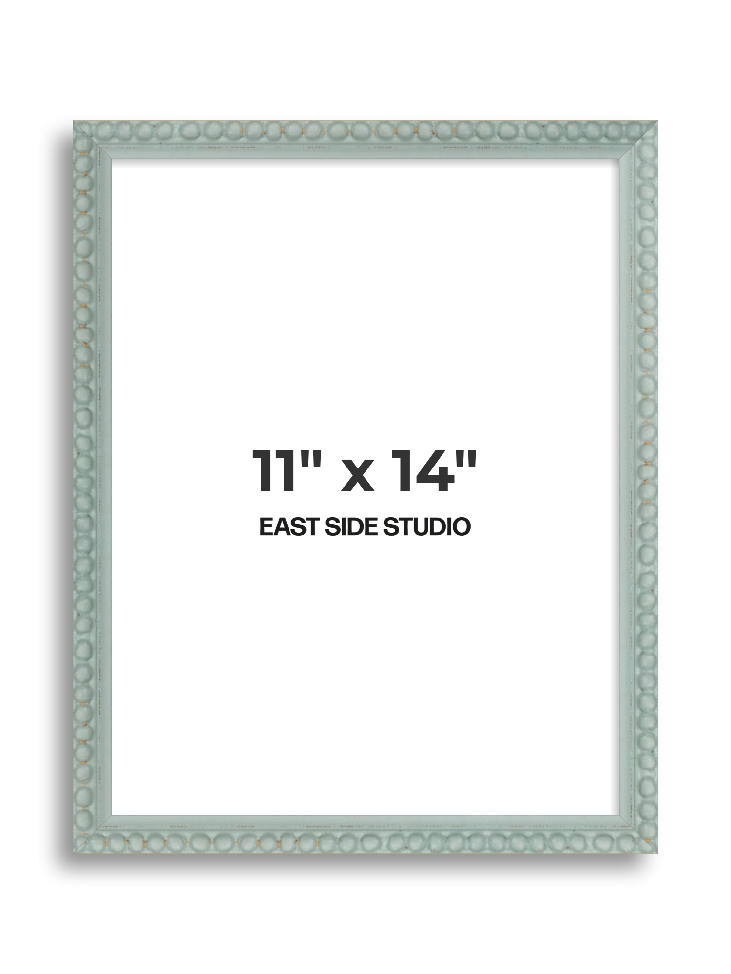 Sea Foam Grey Bobbin 11" x 14" picture frame