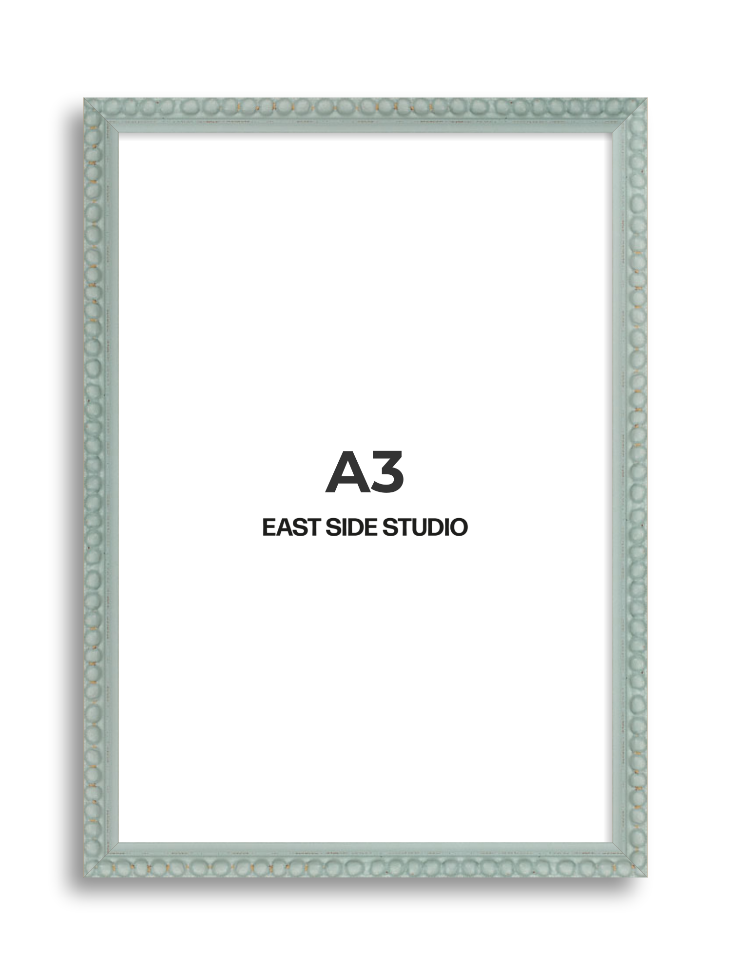 Sea Foam Grey Bobbin A3 picture frame