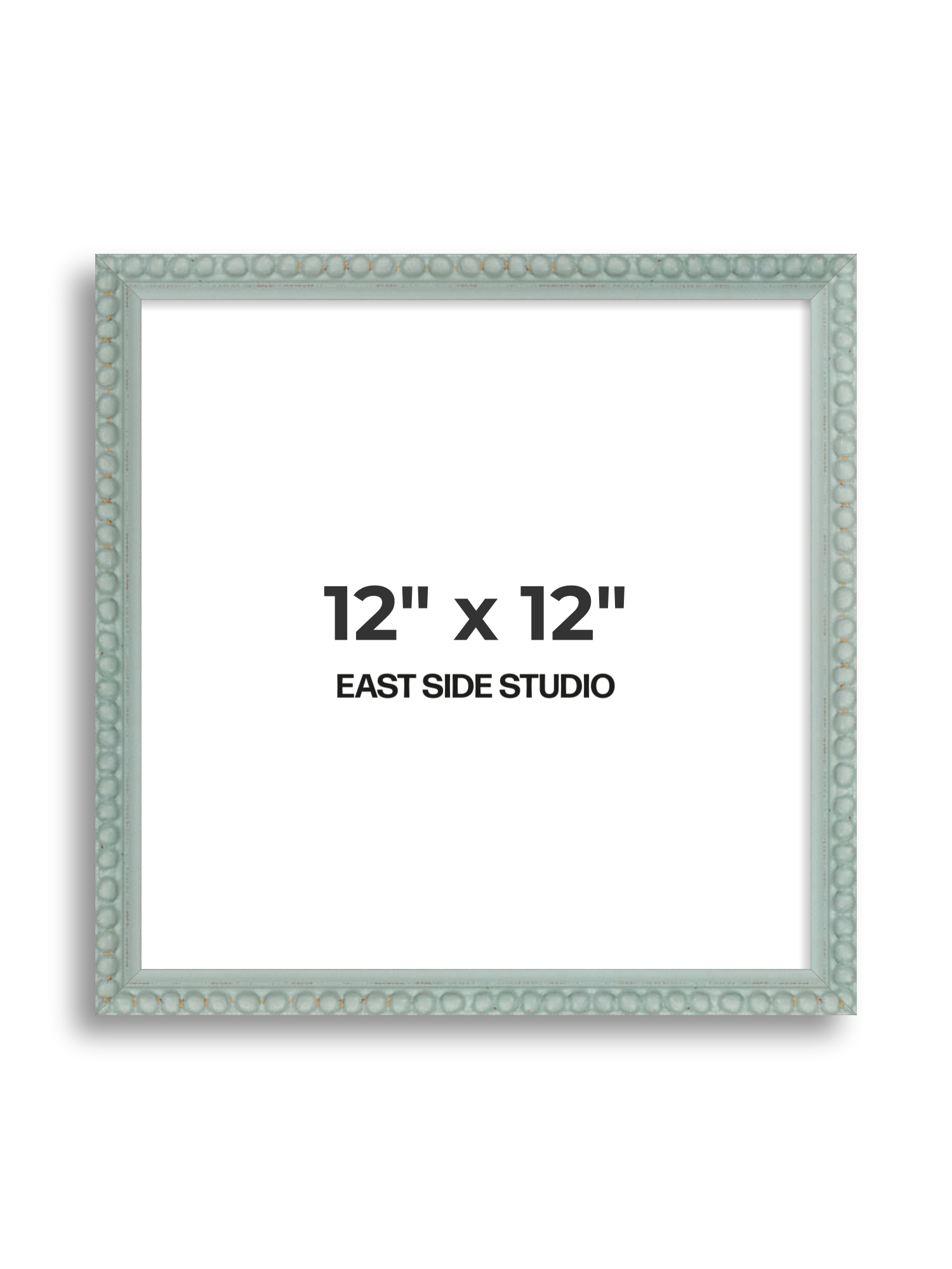 Sea Foam Grey Bobbin 12" x 12" picture frame
