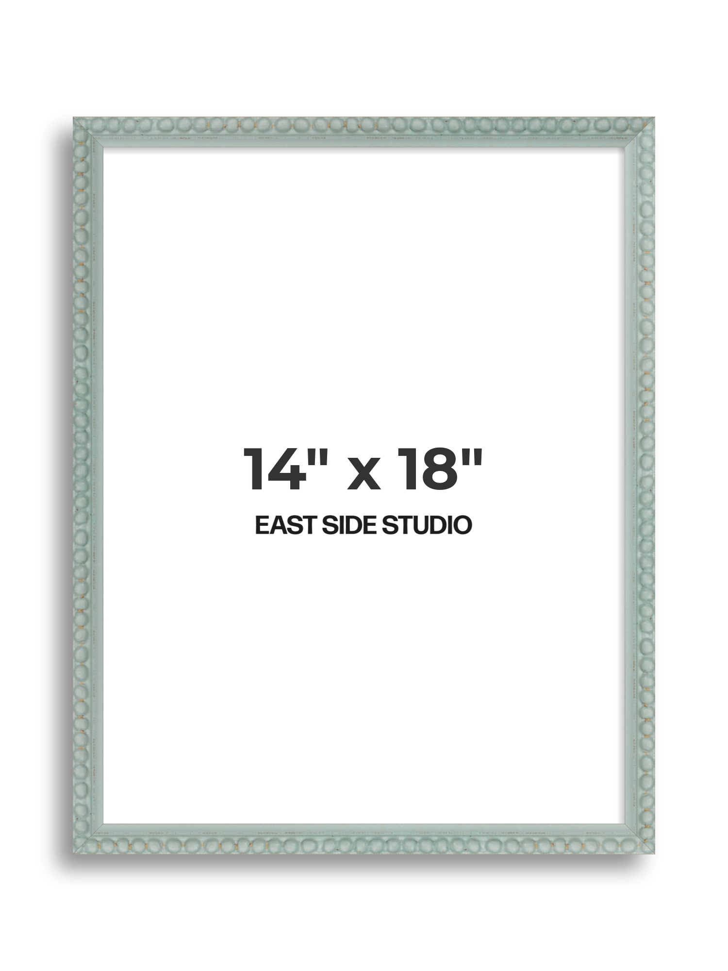 Sea Foam Grey Bobbin 14" x 18" picture frame