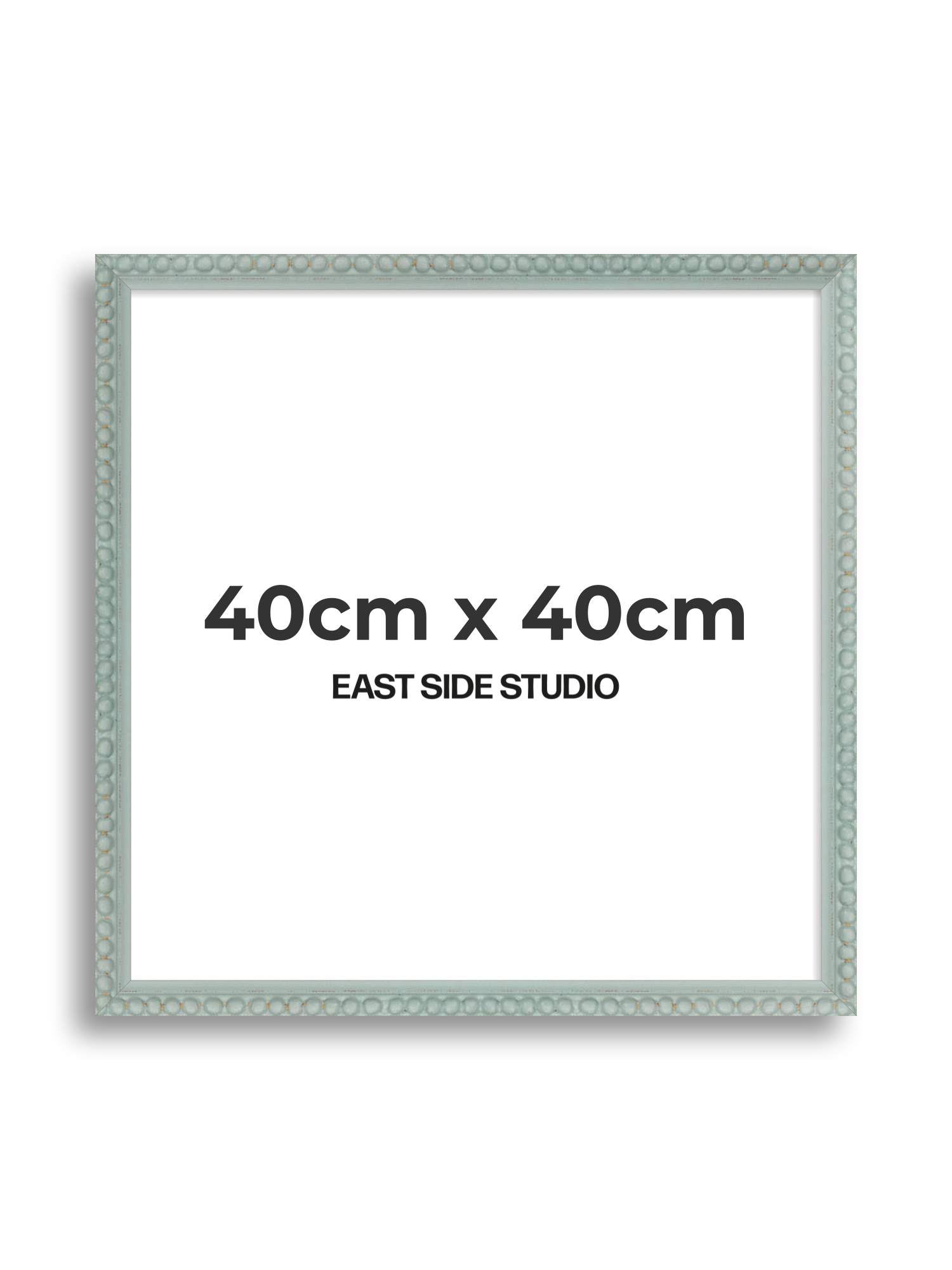 Sea Foam Grey Bobbin 40cm x 40cm picture frame