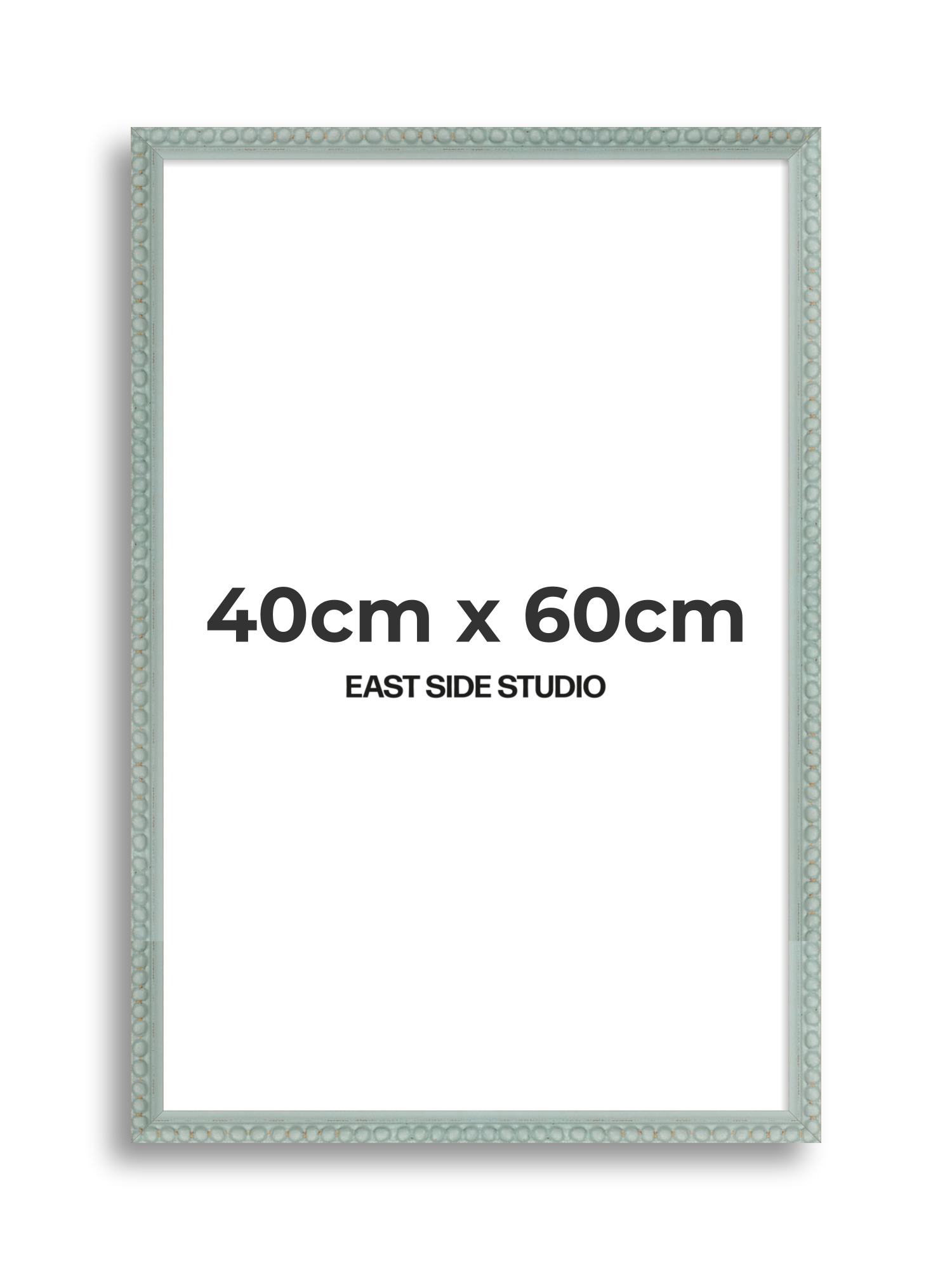 Sea Foam Grey Bobbin 40cm x 60cm picture frame
