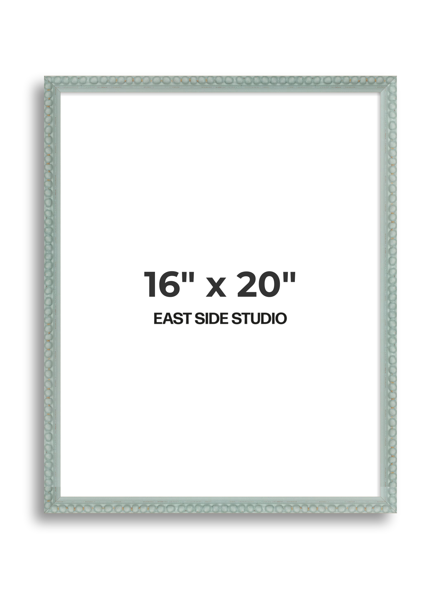 Sea Foam Grey Bobbin 16" x 20" picture frame