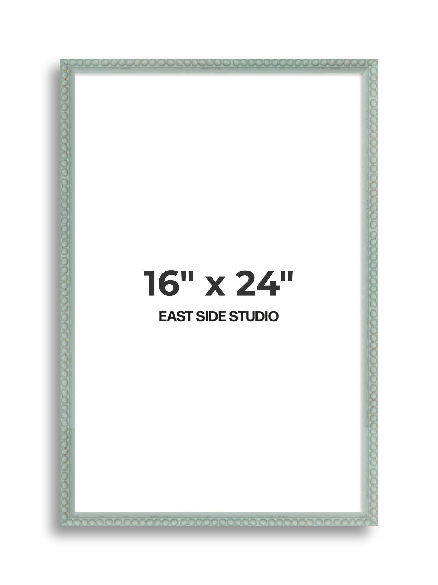 Sea Foam Grey Bobbin 16" x 24" picture frame