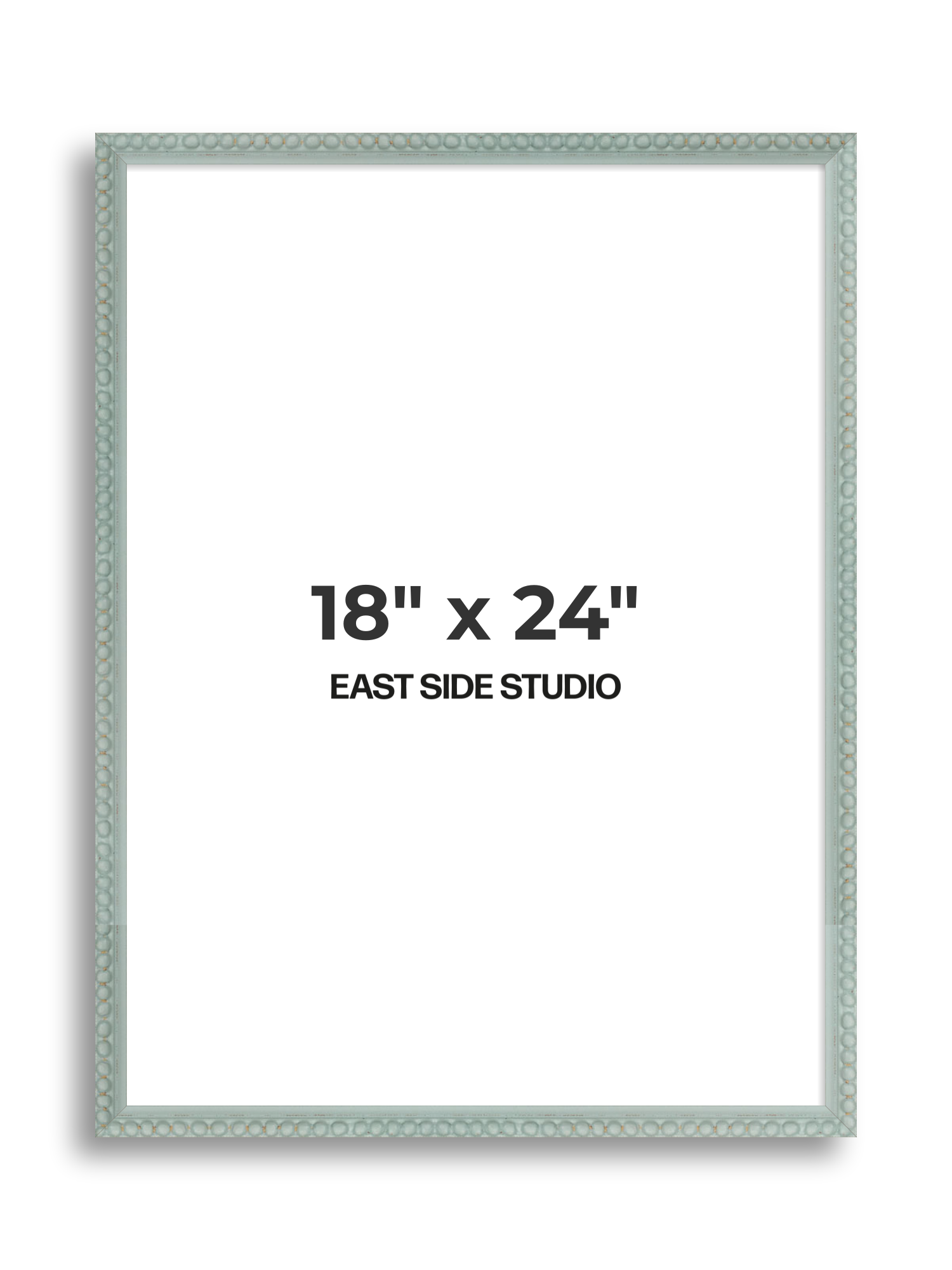 Sea Foam Grey Bobbin 18" x 24" picture frame