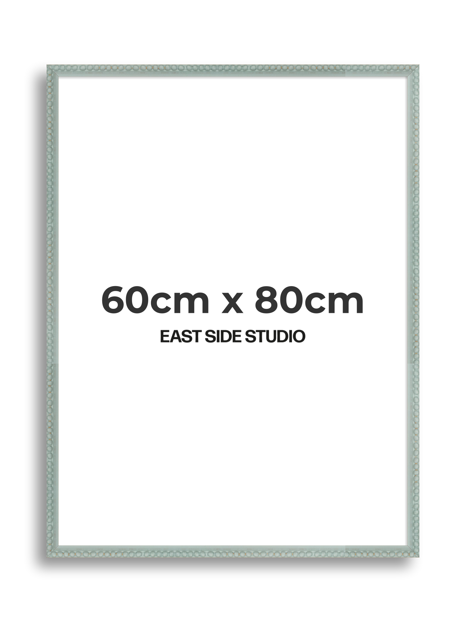 Sea Foam Grey Bobbin 60cm x 80cm picture frame