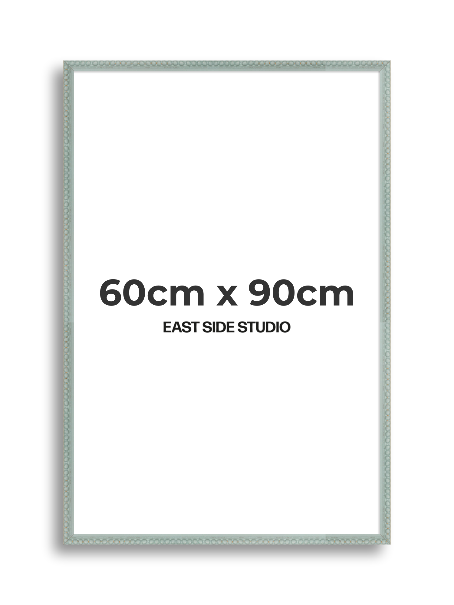 Sea Foam Grey Bobbin 60cm x 90cm picture frame