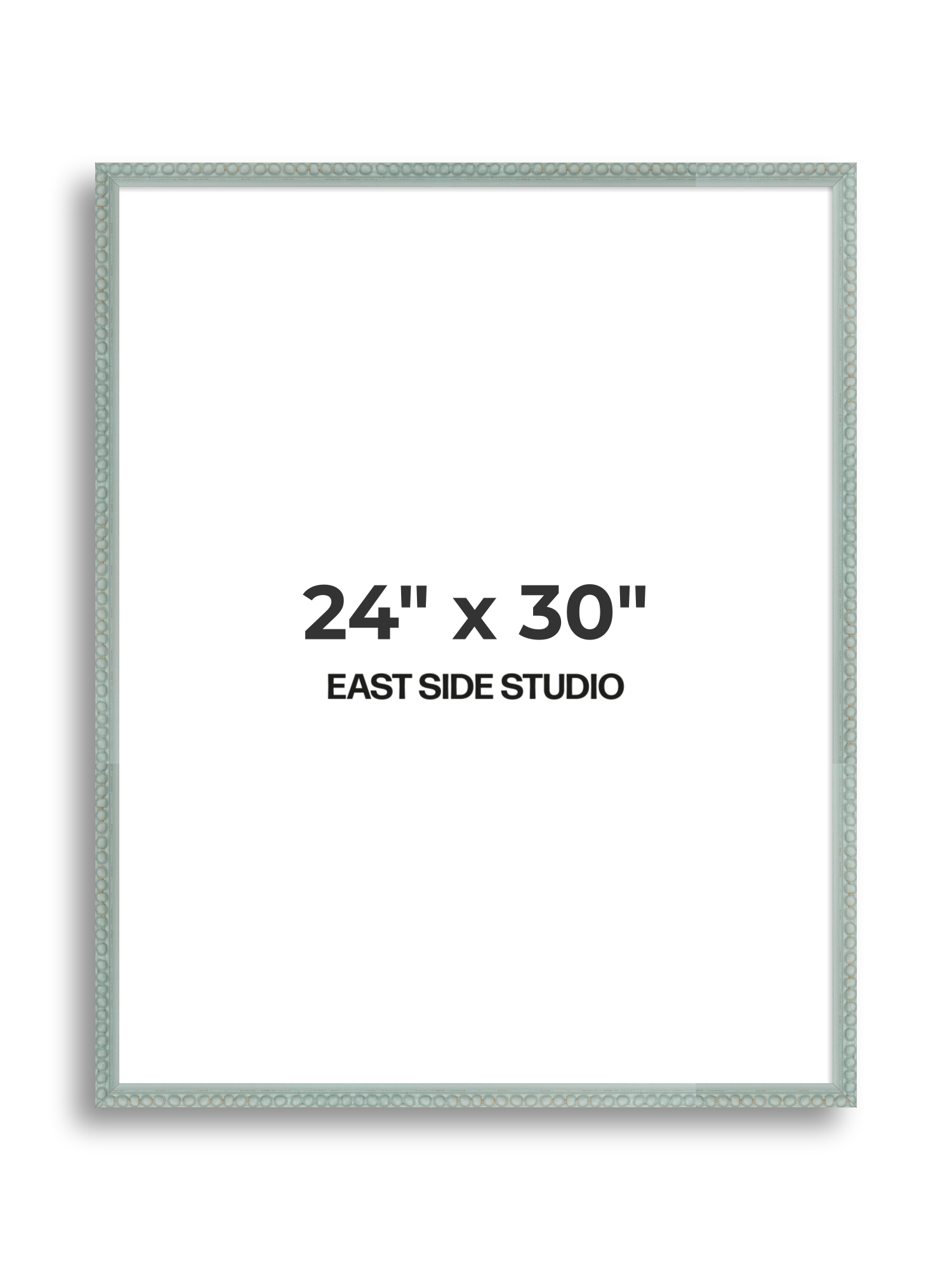 Sea Foam Grey Bobbin 24" x 30" picture frame