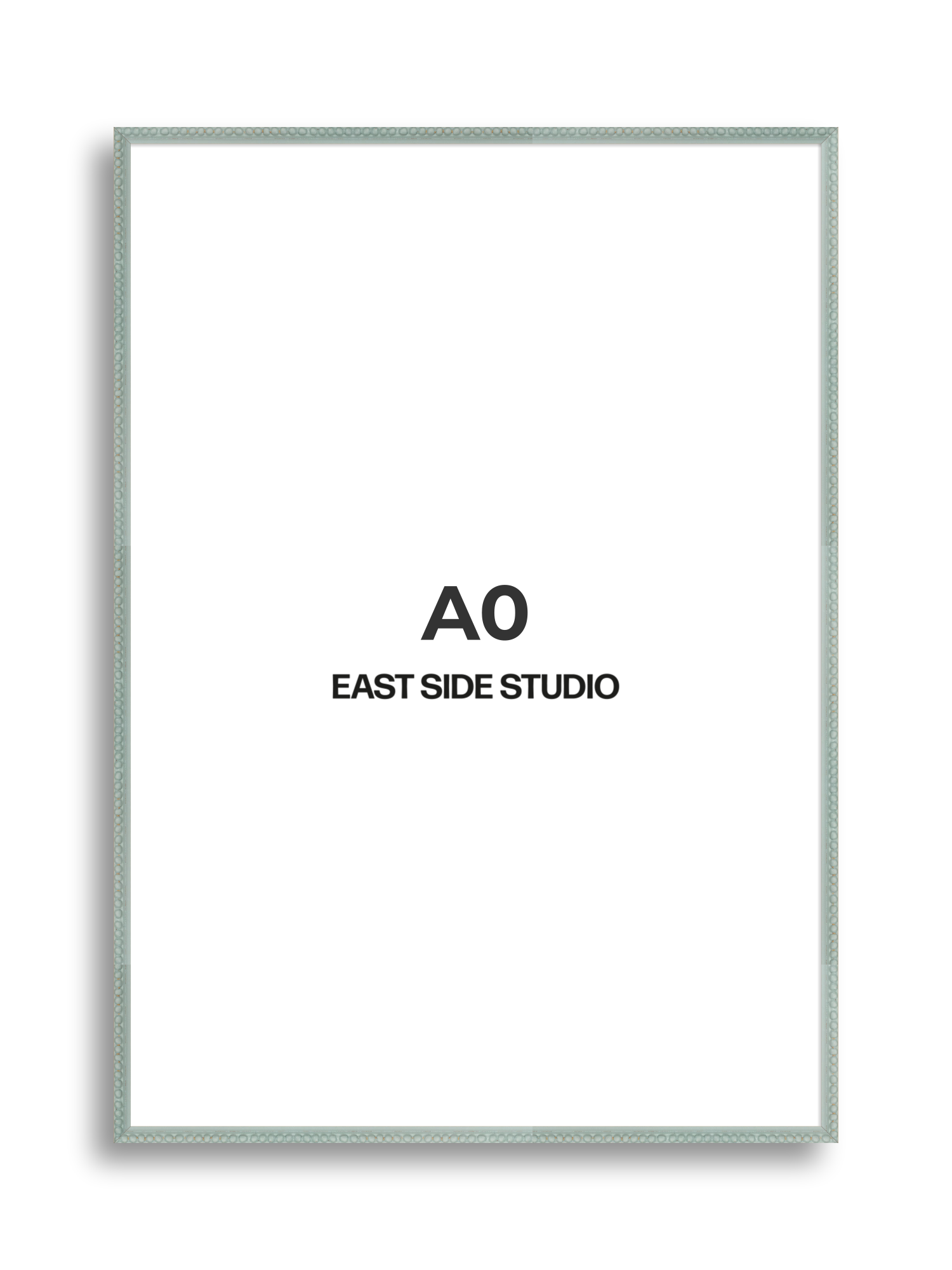 Sea Foam Grey Bobbin A0 picture frame