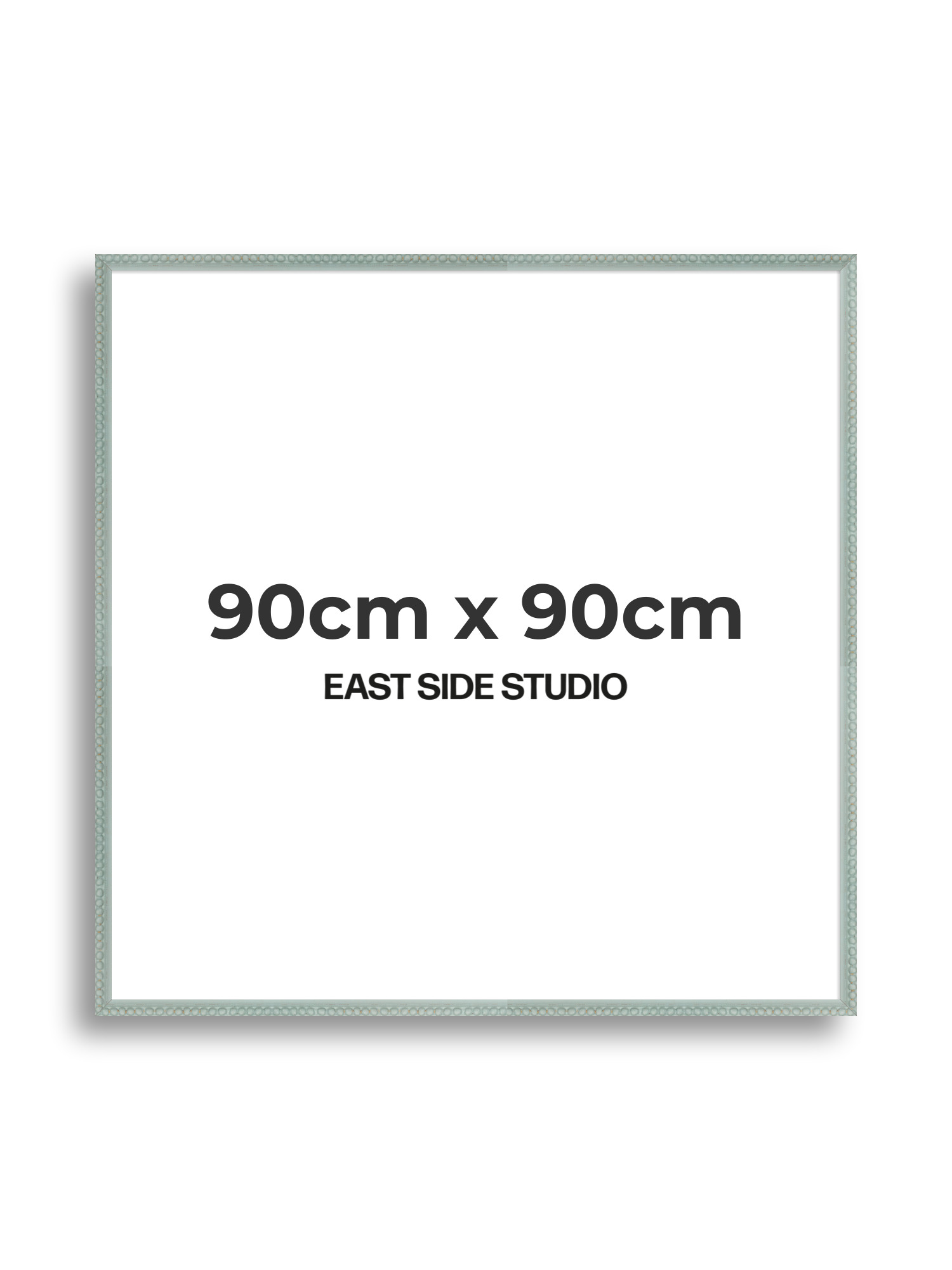 Sea Foam Grey Bobbin 90cm x 90cm picture frame