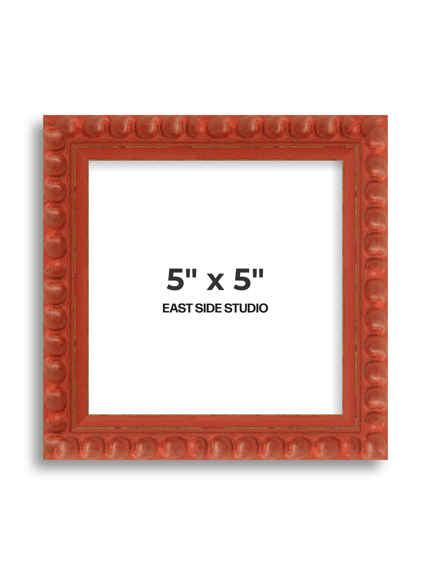 Brick Red Bobbin 5" x 5" picture frame