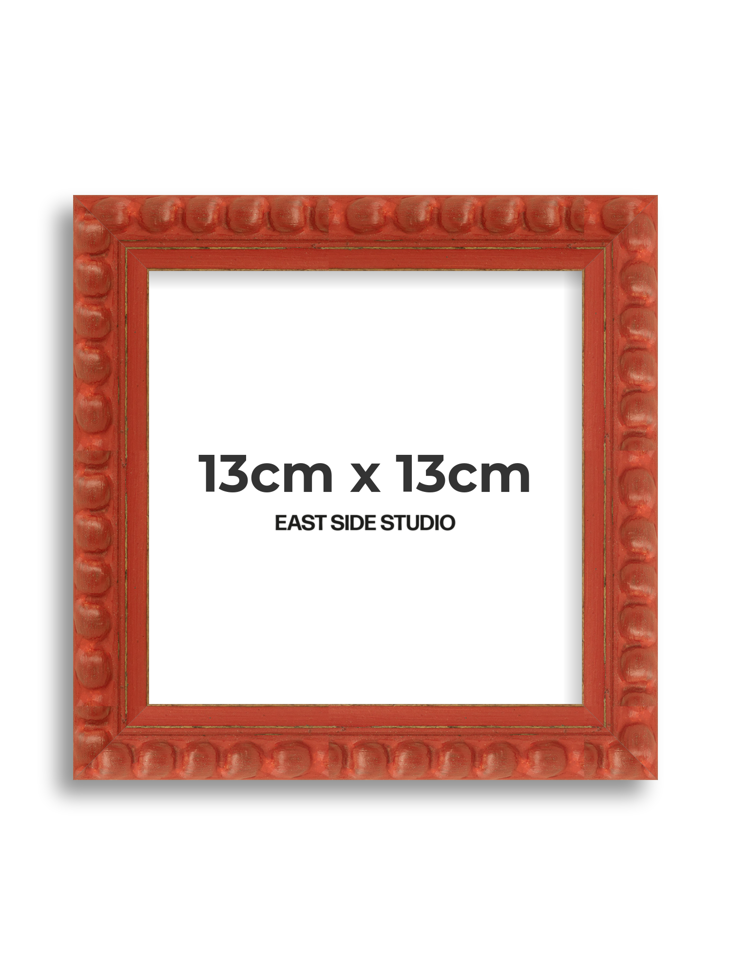 Brick Red Bobbin 13cm x 13cm picture frame