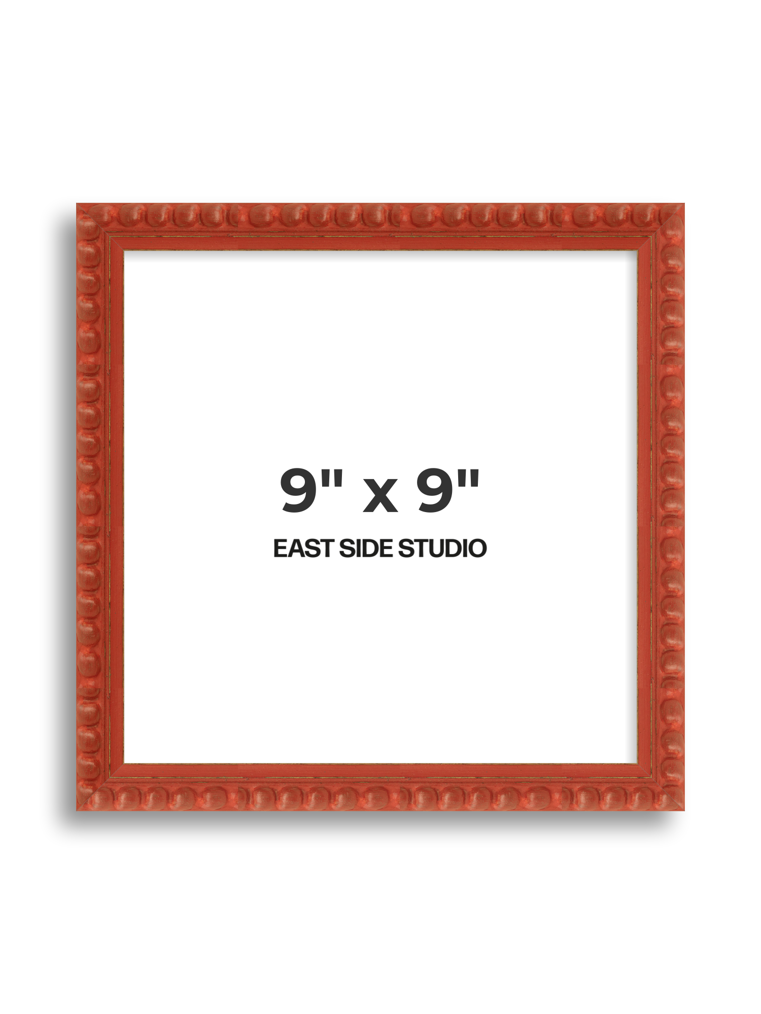 Brick Red Bobbin 9" x 9" picture frame