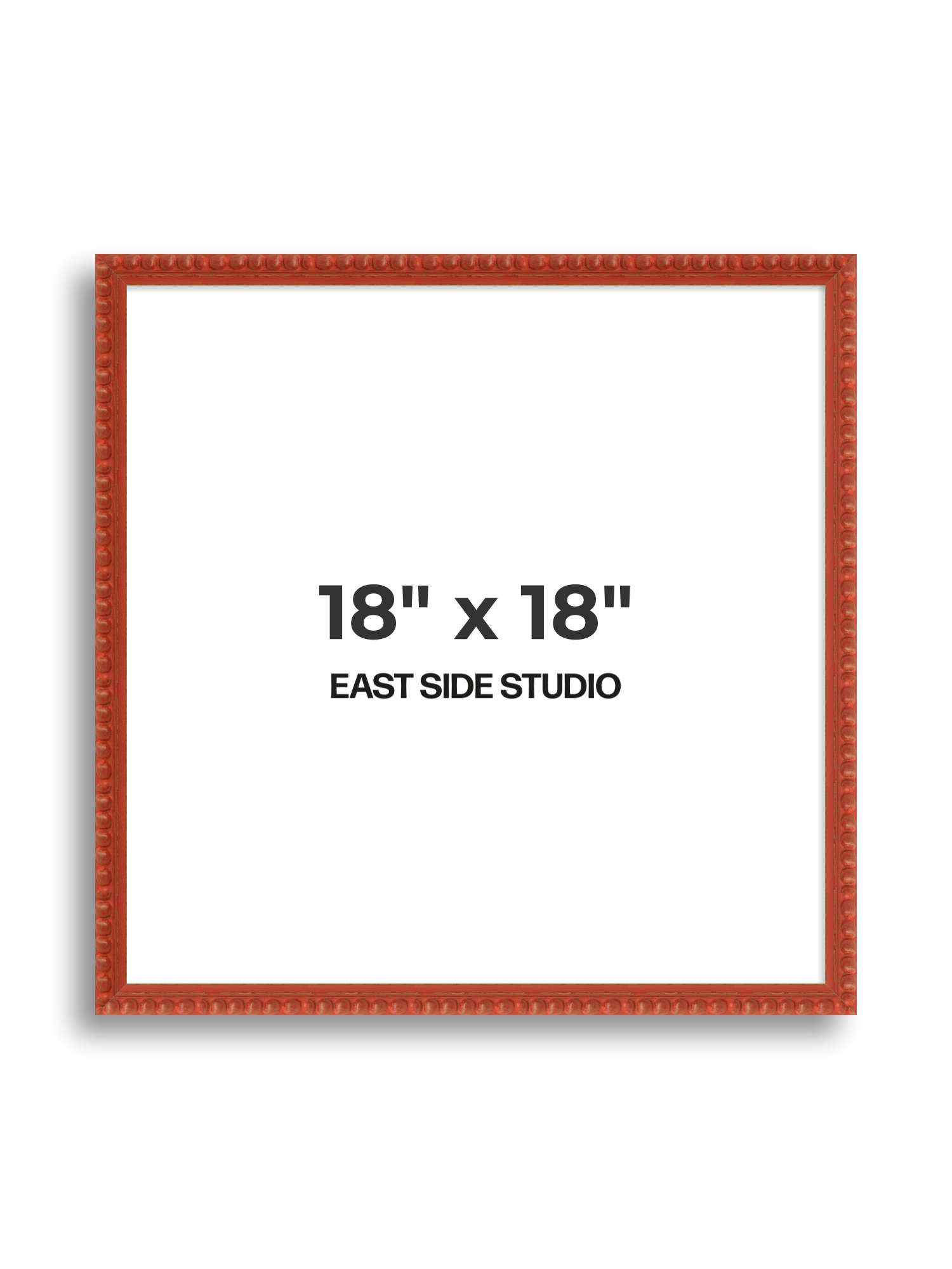 Brick Red Bobbin 18" x 18" picture frame