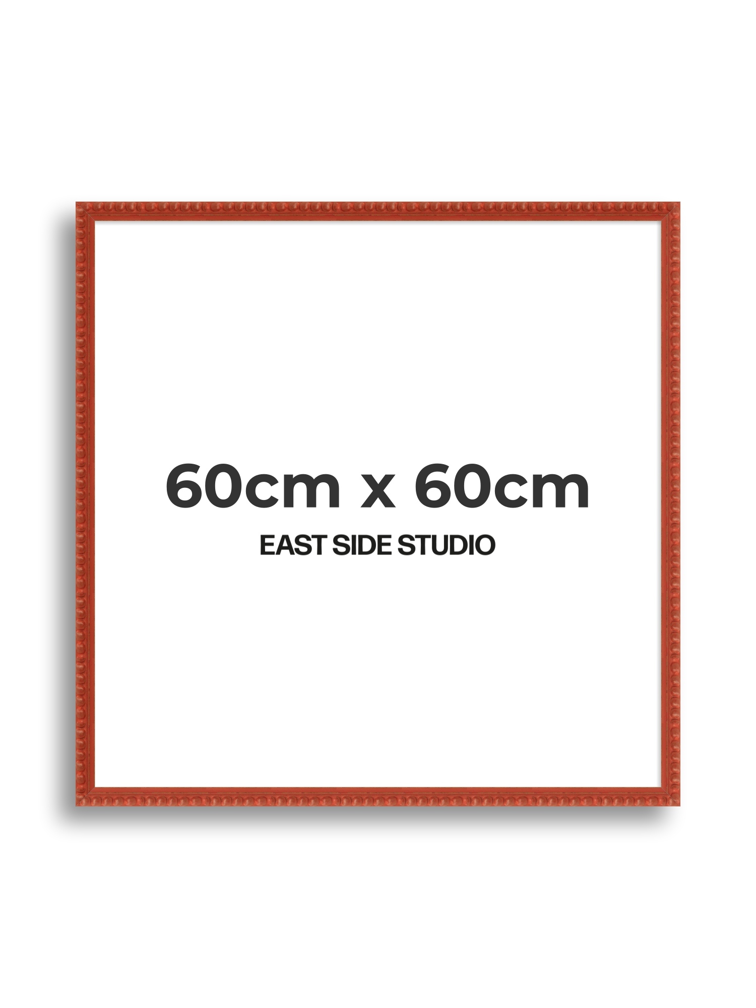 Brick Red Bobbin 60cm x 60cm picture frame