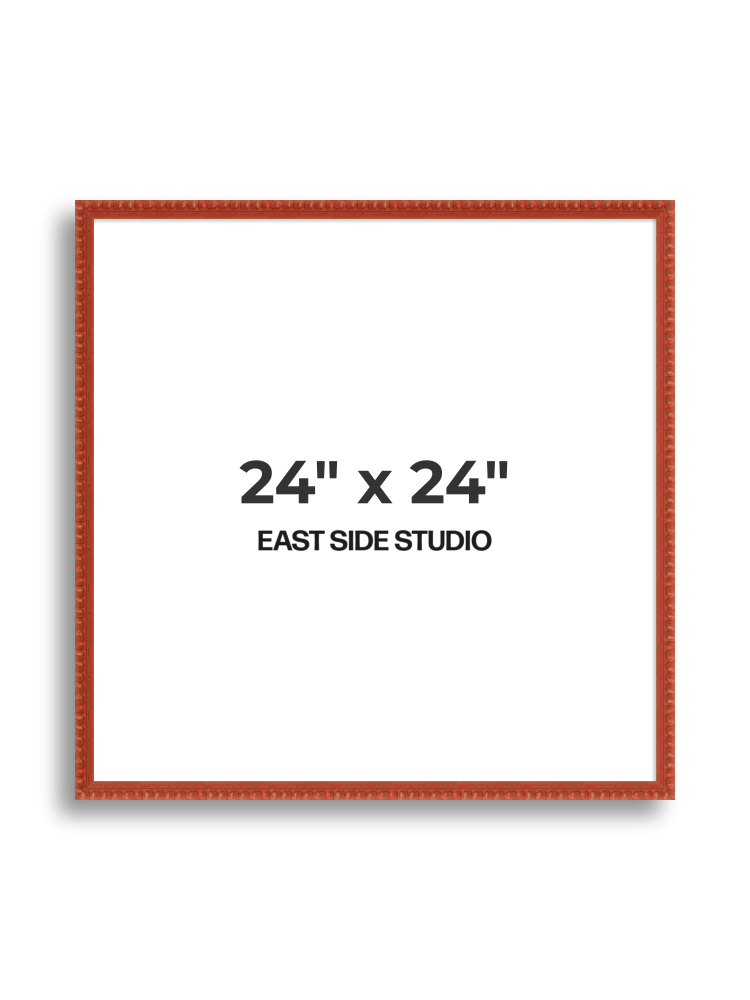 Brick Red Bobbin 24" x 24" picture frame