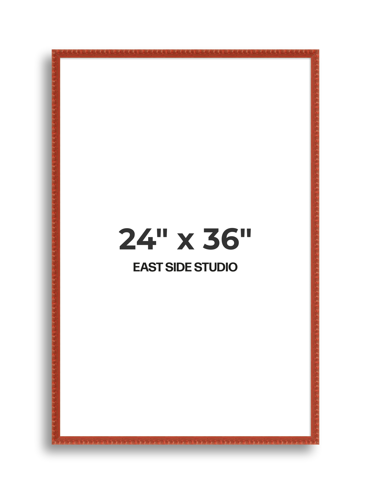 Brick Red Bobbin 24" x 36" picture frame