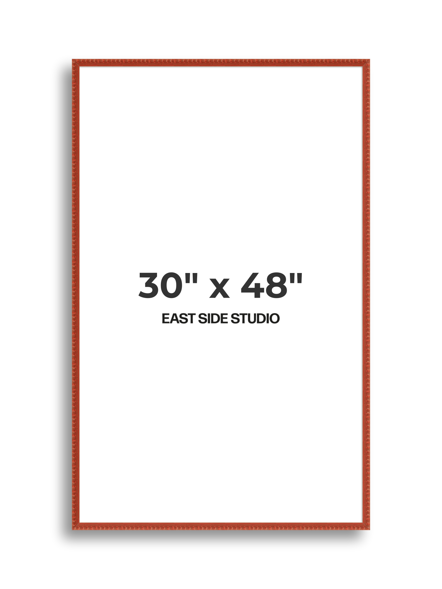Brick Red Bobbin 30" x 48" picture frame