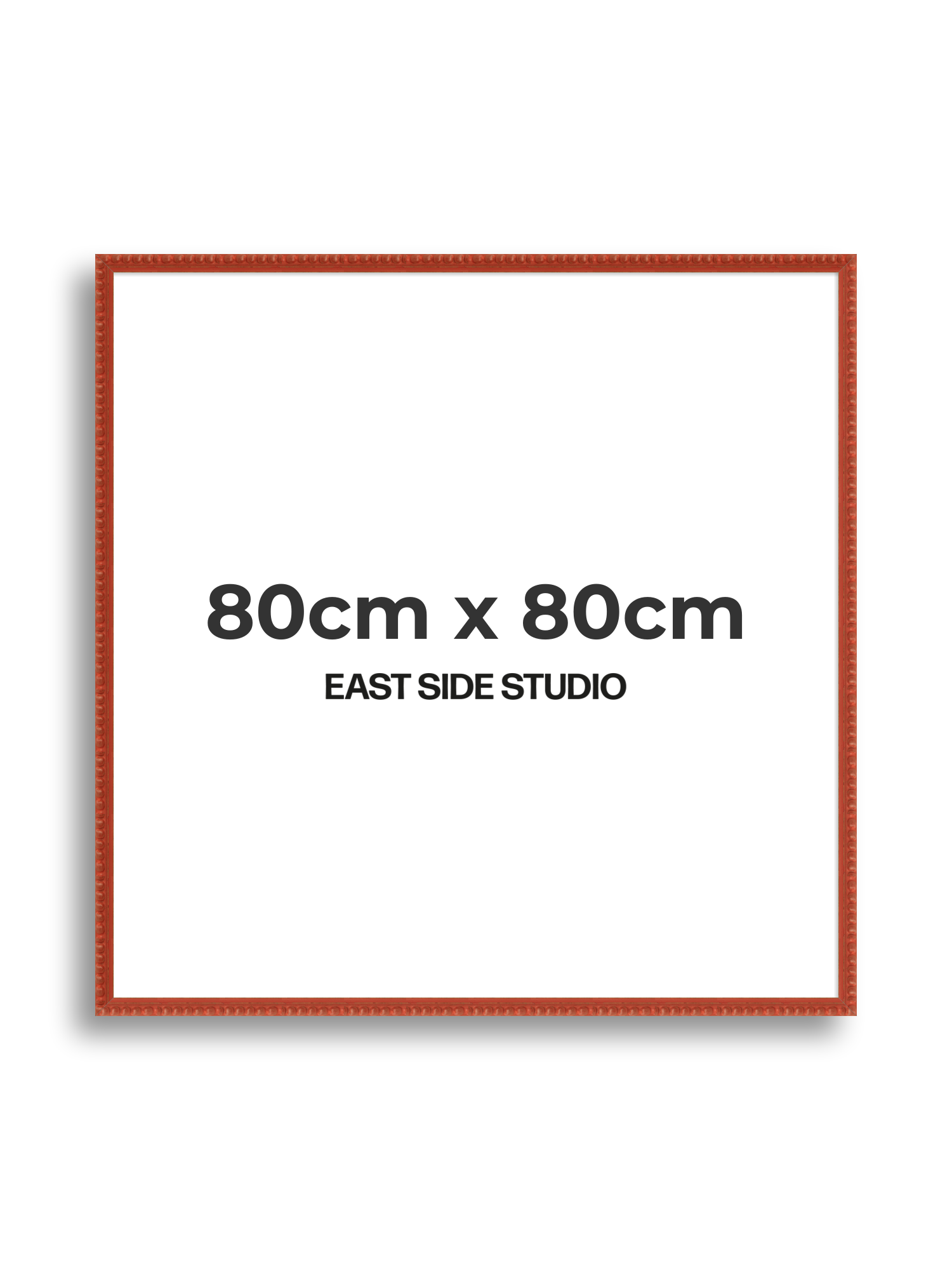 Brick Red Bobbin 80cm x 80cm picture frame