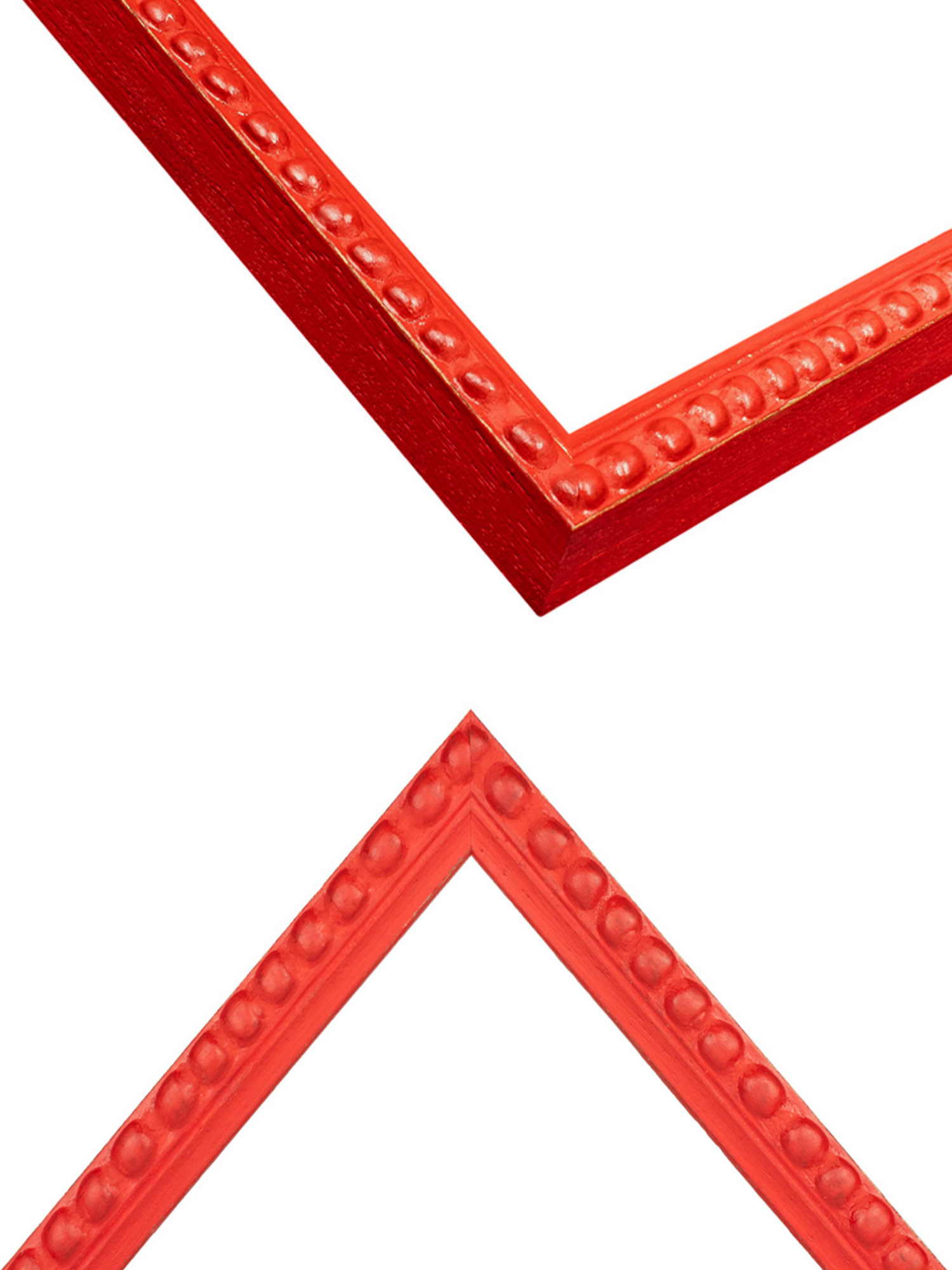 Brick Red Bobbin picture frame chevron view