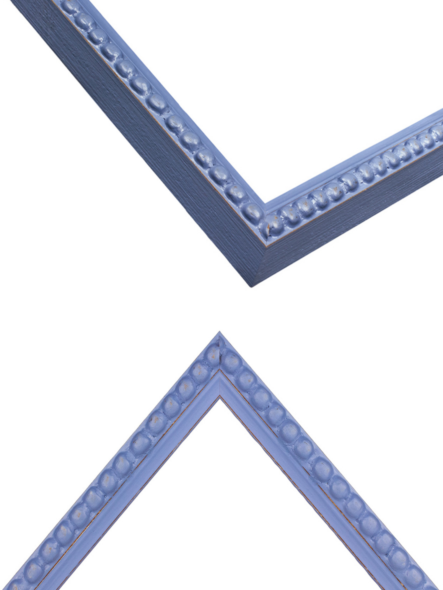 Periwinkle Blue Bobbin picture frame chevron view