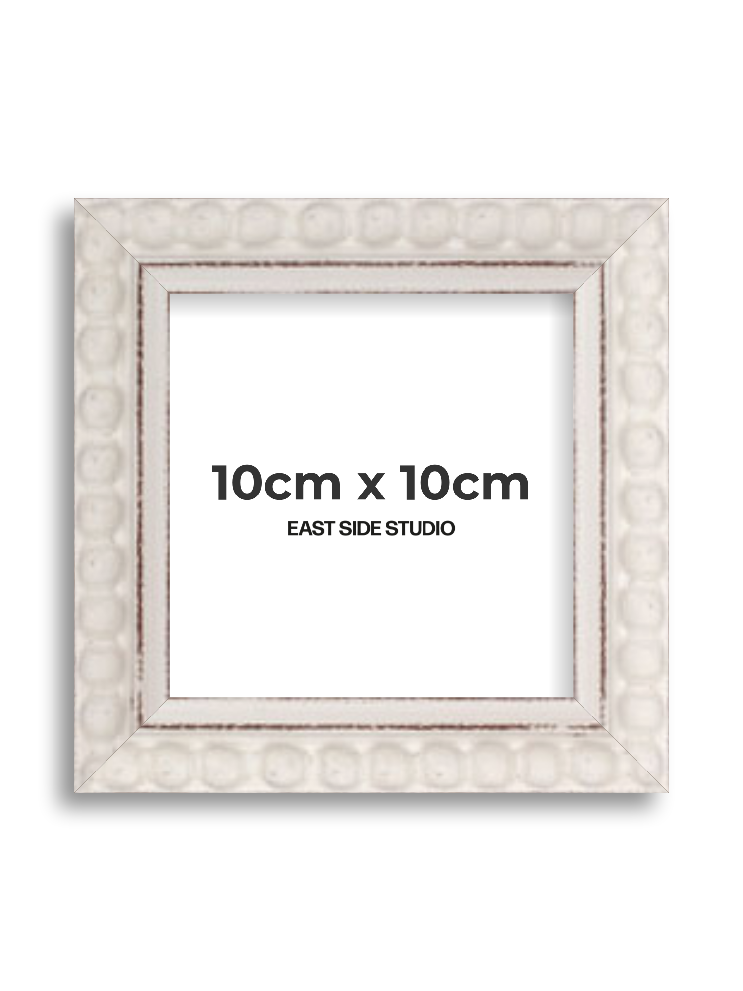 White Bobbin 10cm x 10cm picture frame