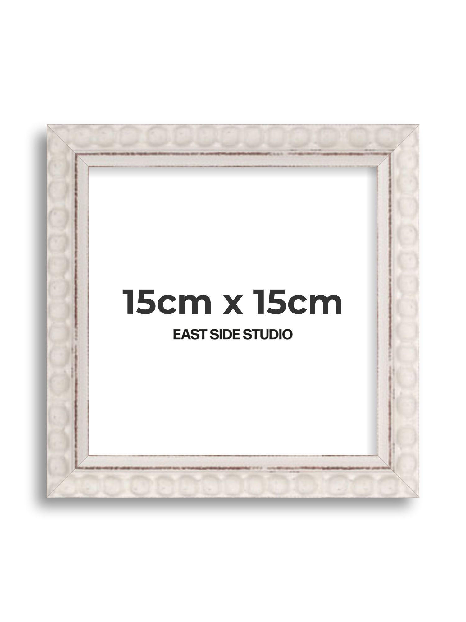 White Bobbin 15cm x 15cm picture frame