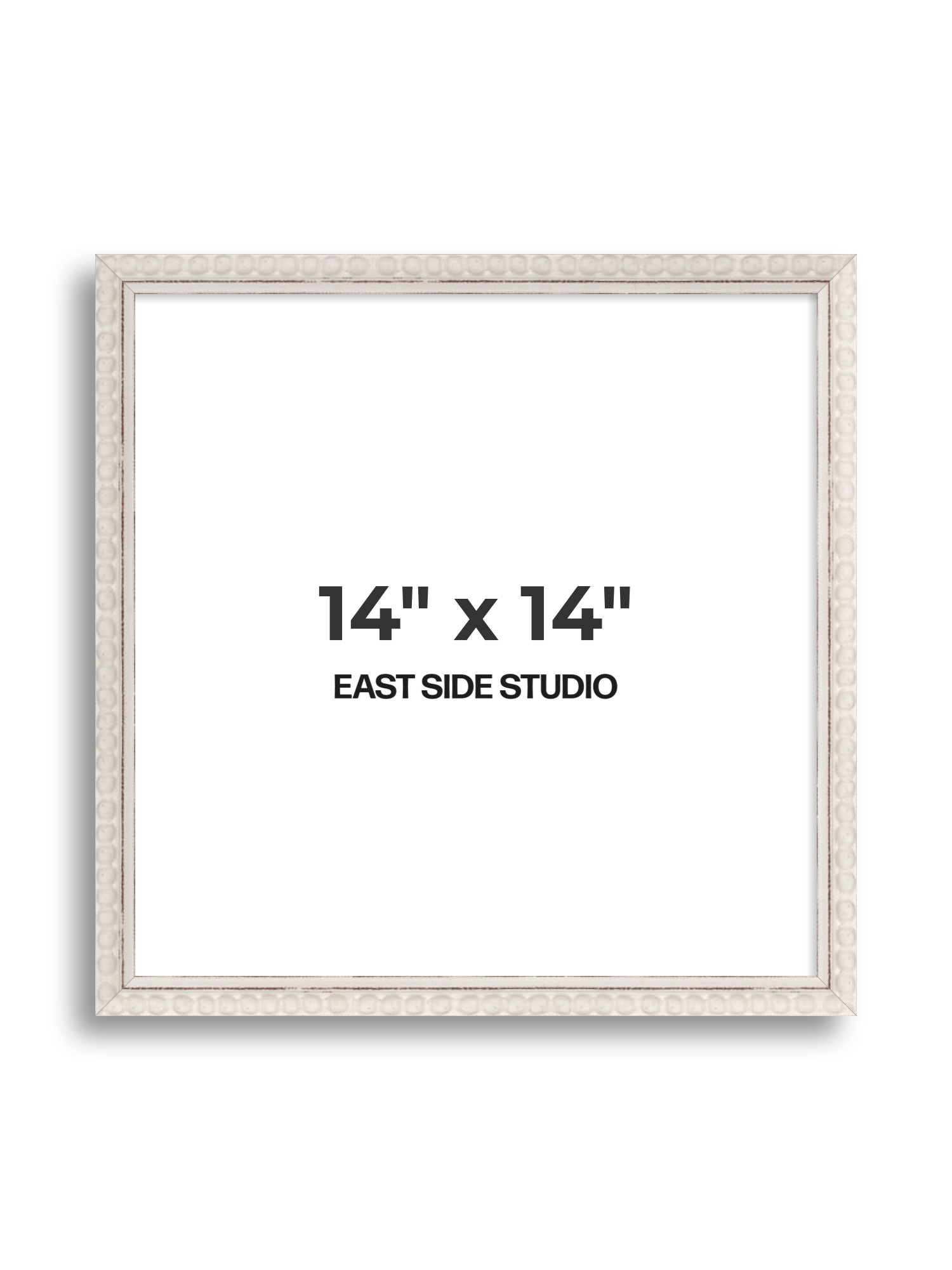 White Bobbin 14" x 14" picture frame