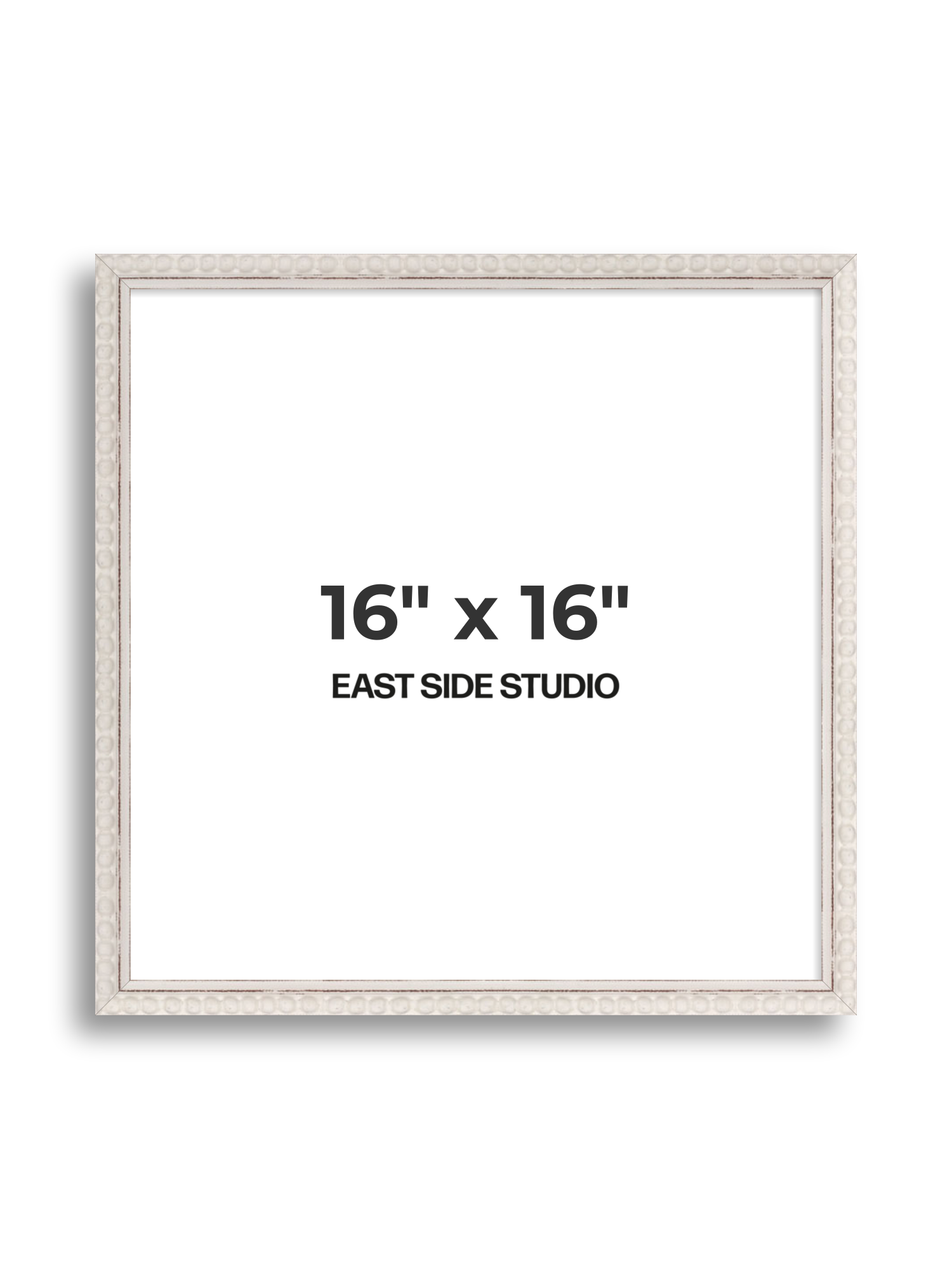 White Bobbin 16" x 16" picture frame