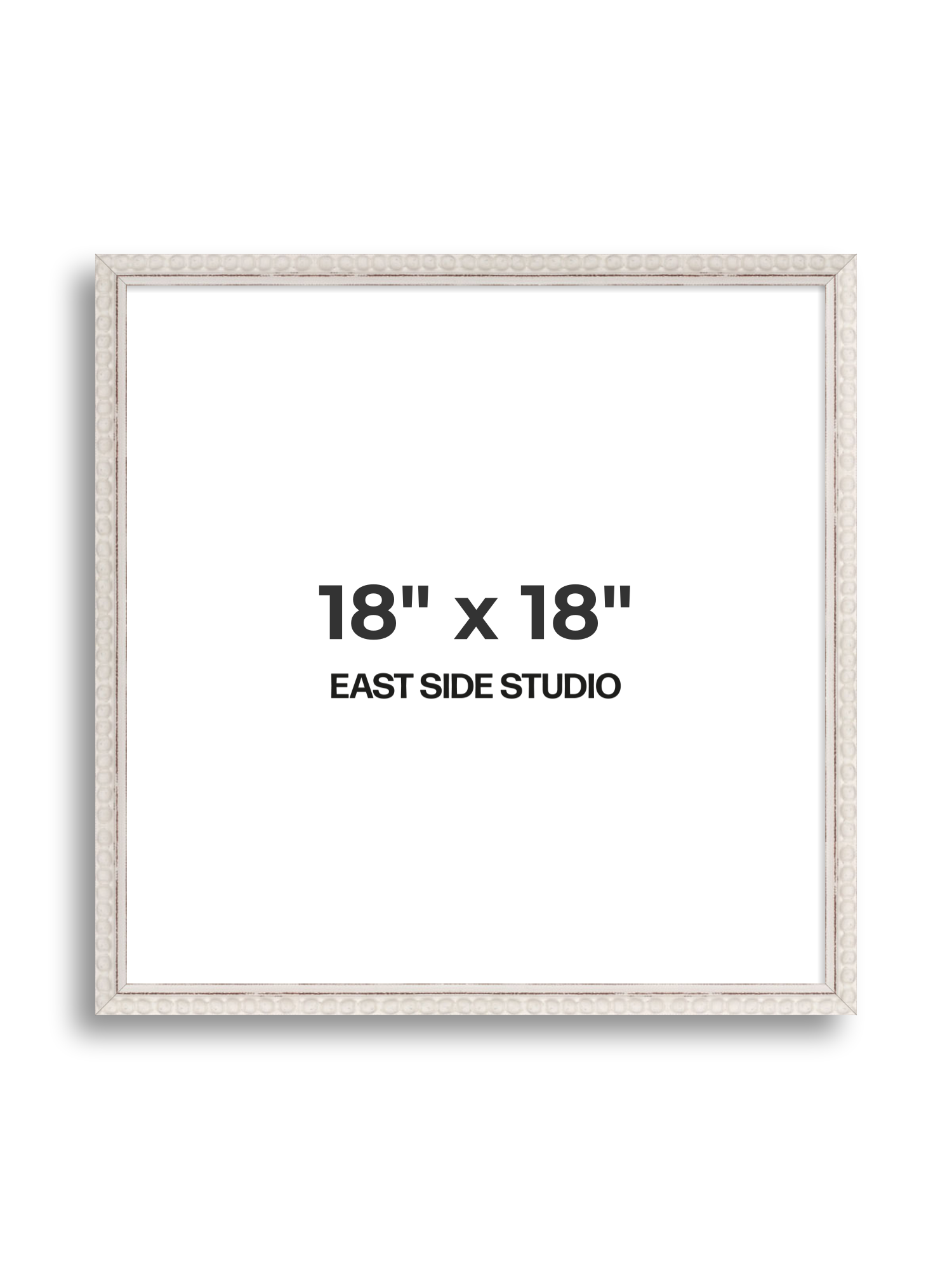 White Bobbin 18" x 18" picture frame