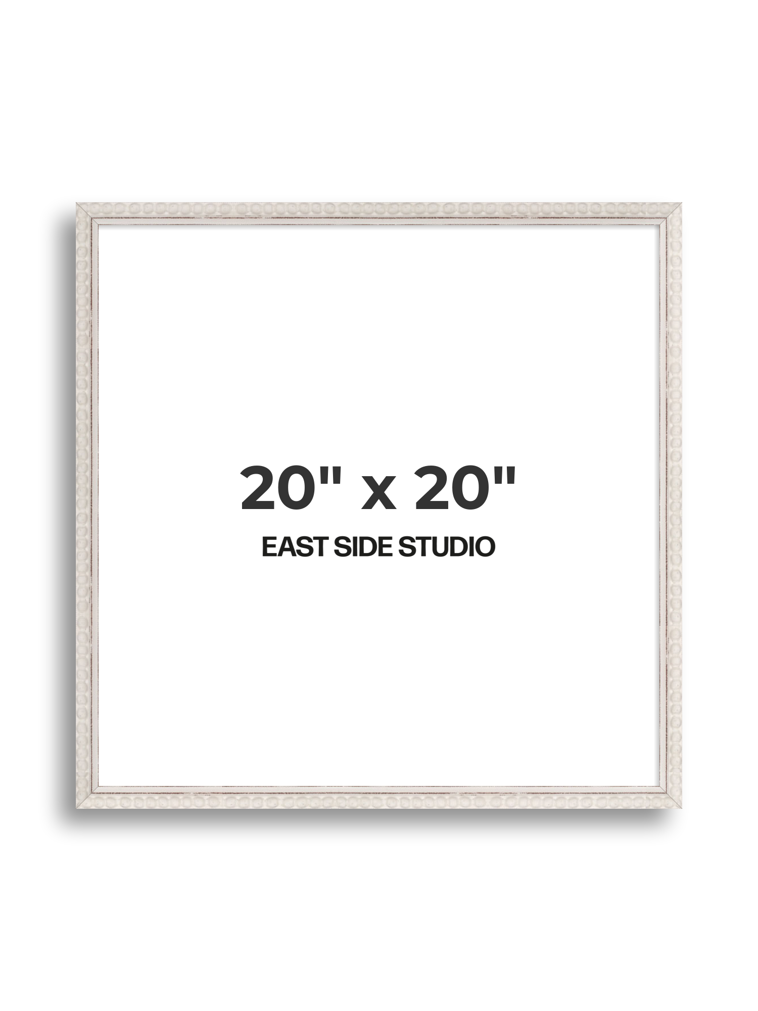 White Bobbin 20" x 20" picture frame