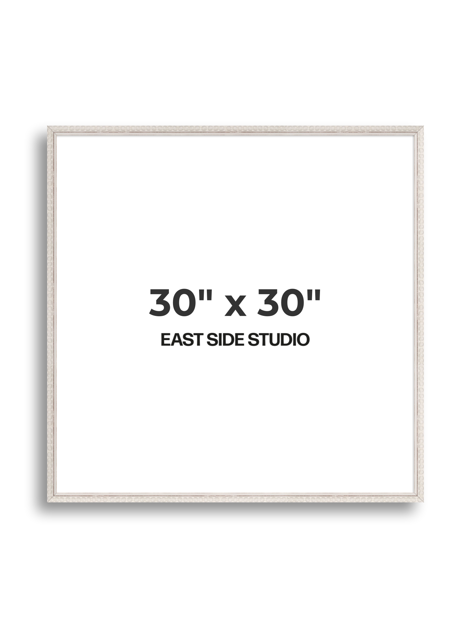 White Bobbin 30" x 30" picture frame