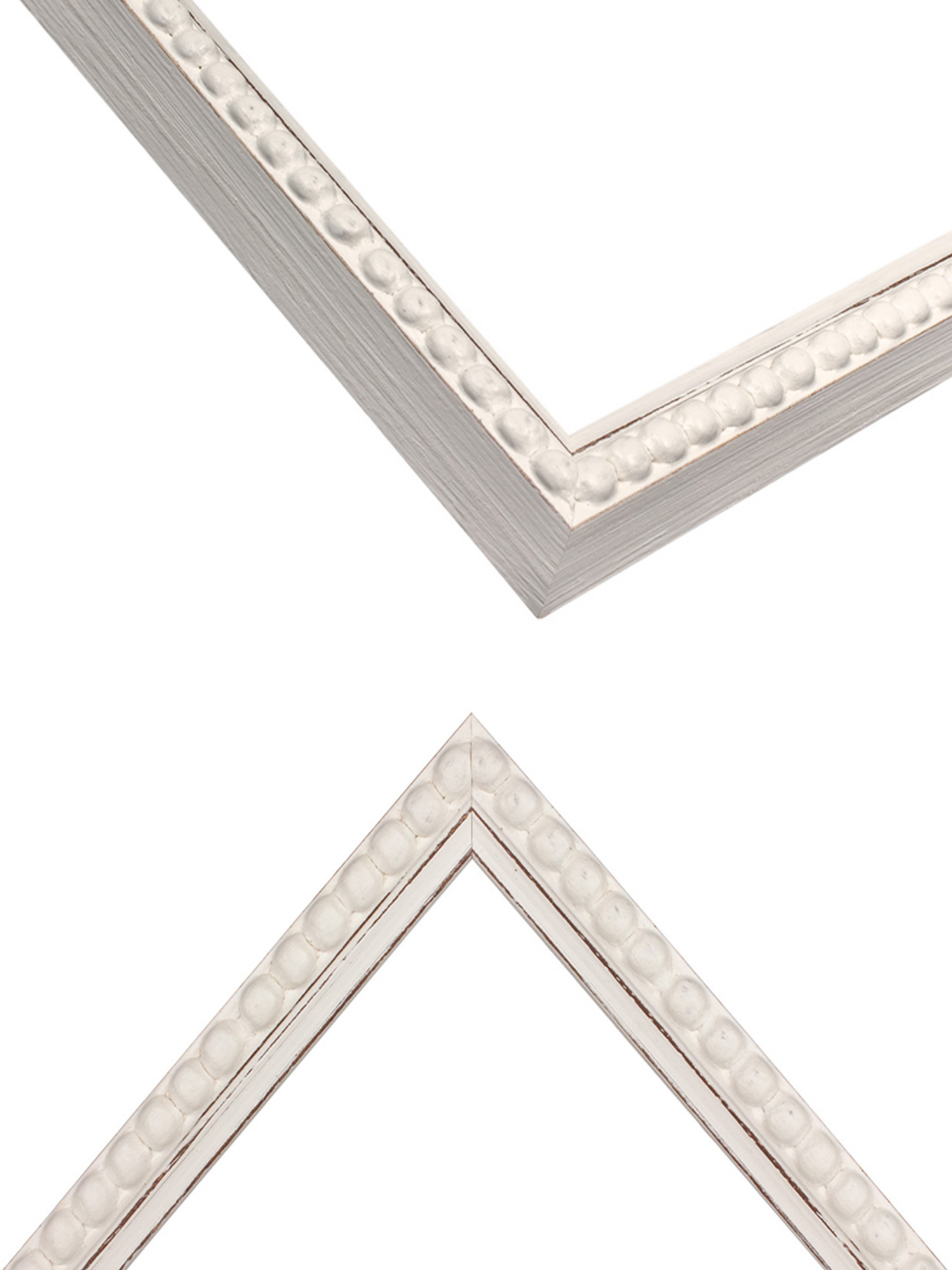 White Bobbin picture frame chevron view